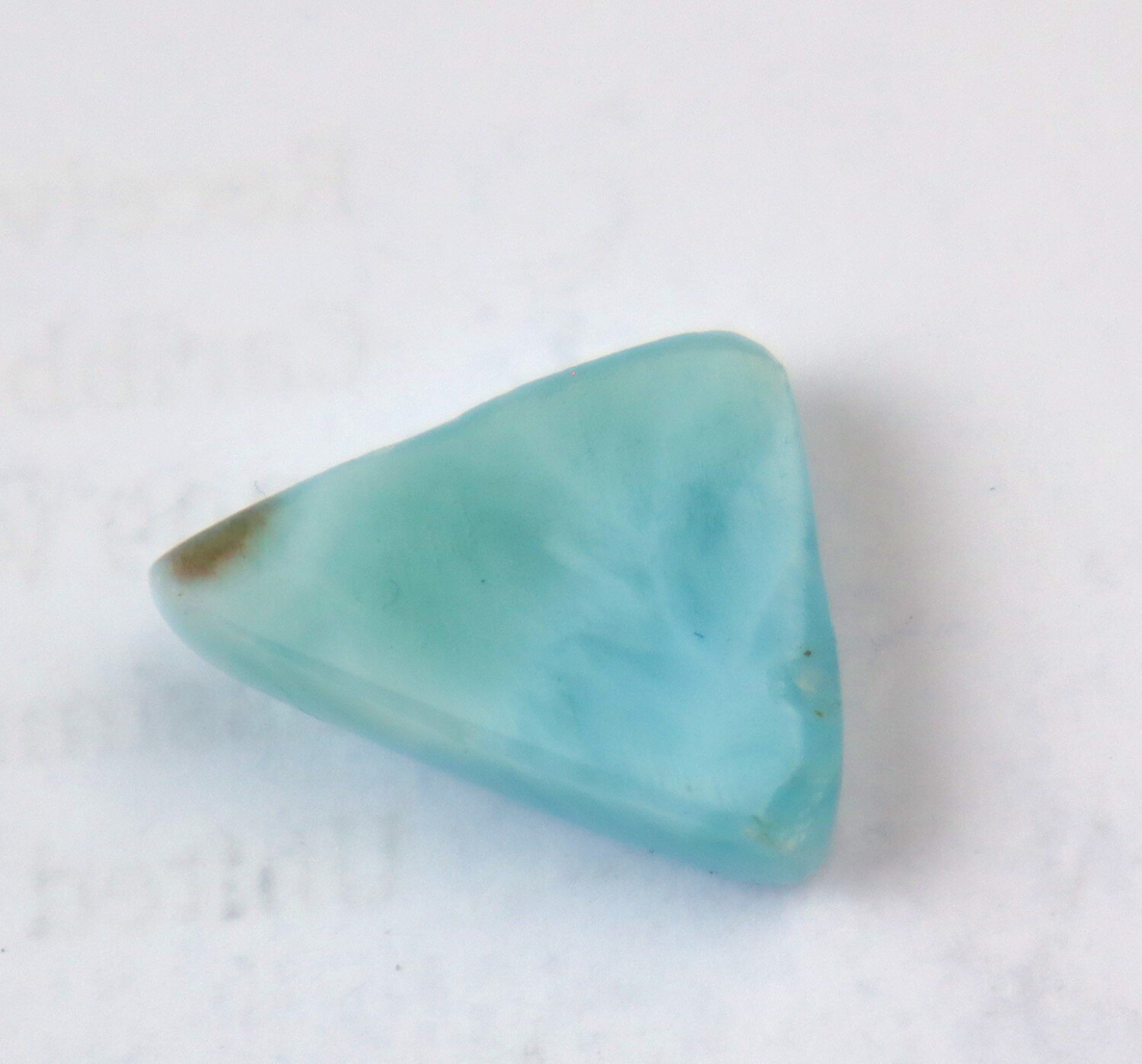 Exquisite Natural Sky Blue Larimar Triangular Cabochon 19mm – photo 4