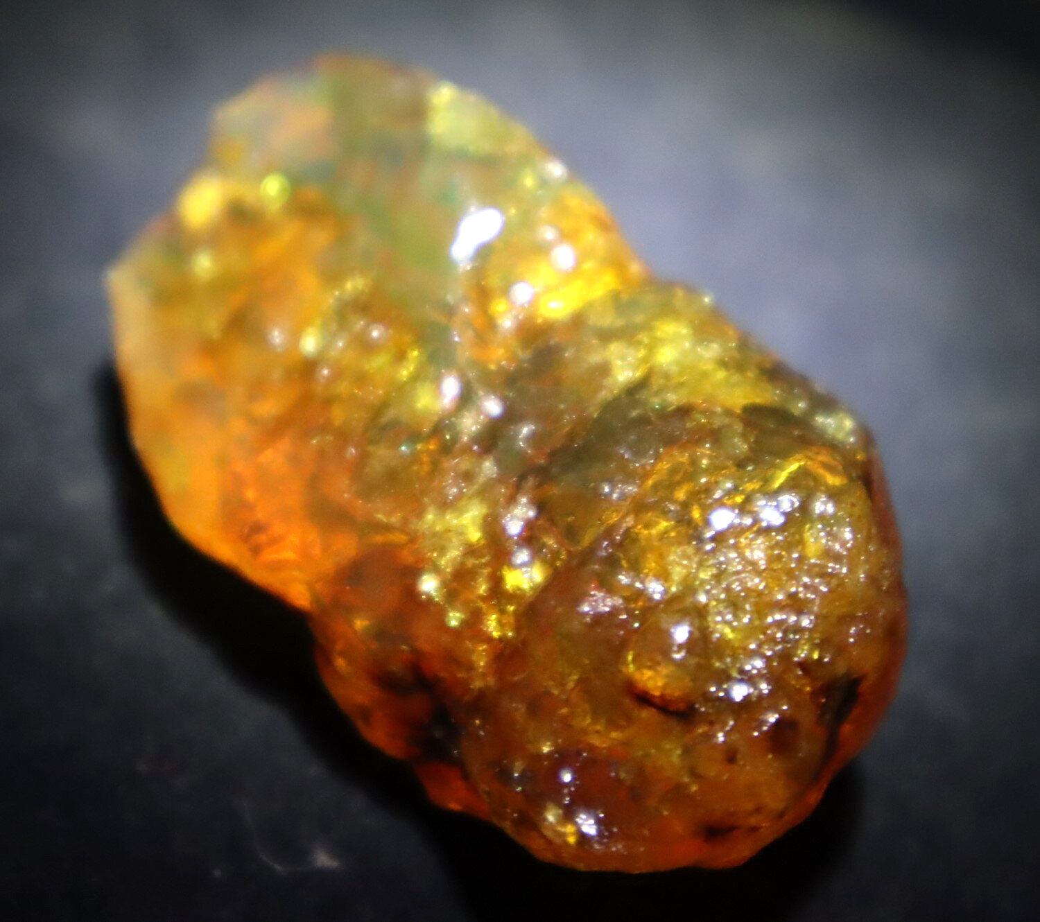 Impressive Natural Dominican Crystal Clear Yellow Green Amber Rough Specimen 54mm – photo 3