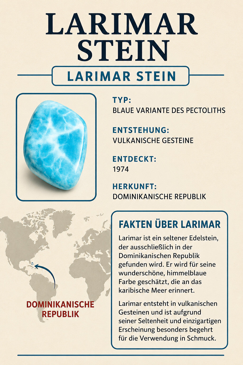 Echter Karibischer Larimar Anhänger in 925 Sterlingsilber – Dreiecksform, 30 mm – photo 3
