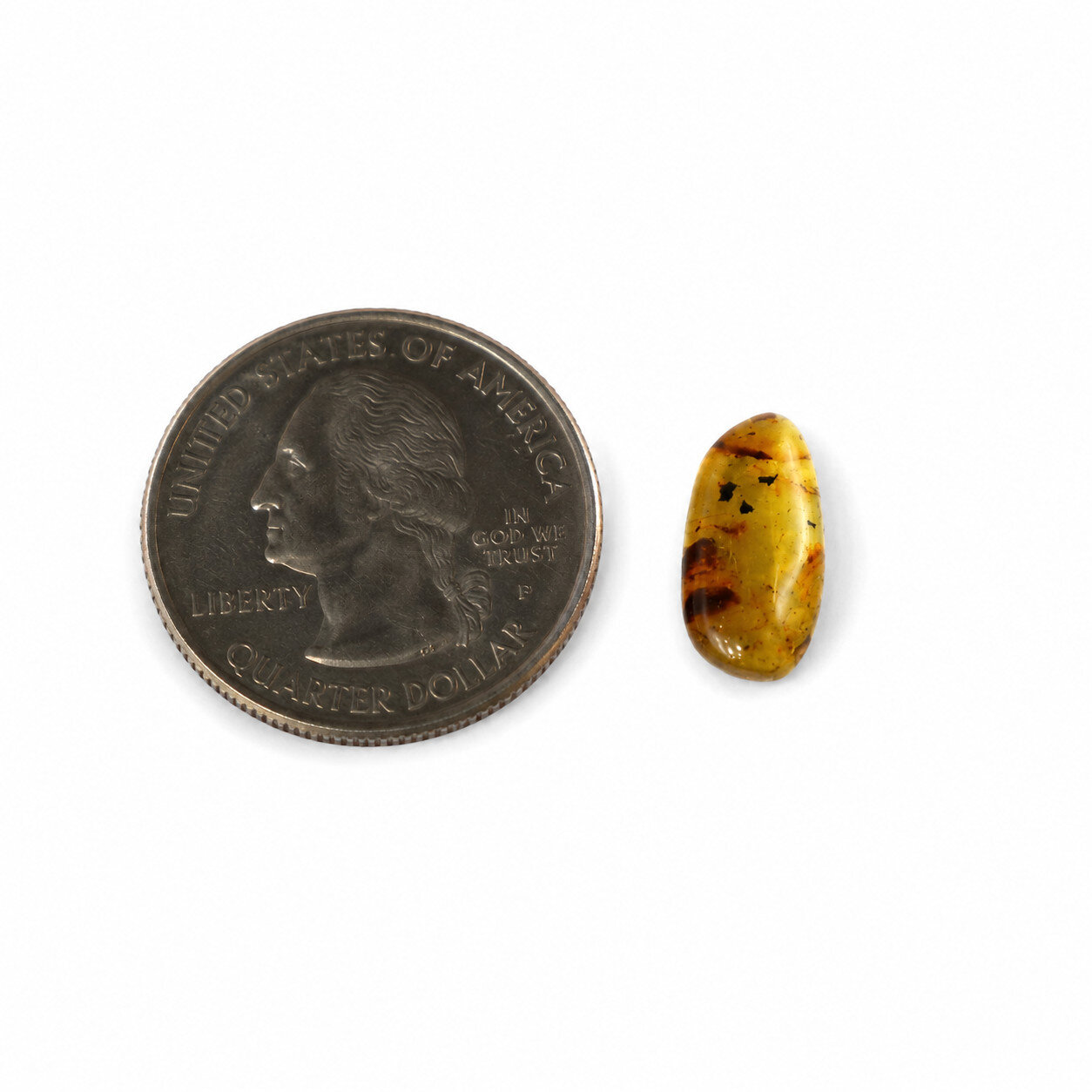 Authentic Beautiful Blue Amber Polished Stone 17mm – photo 5