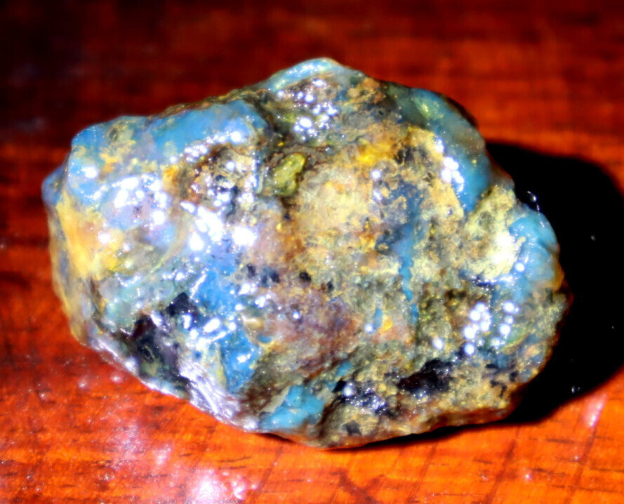 Beautiful Natural Dominican Translucent Sky Blue Amber Rough Specimen 40mm 10g – photo 3