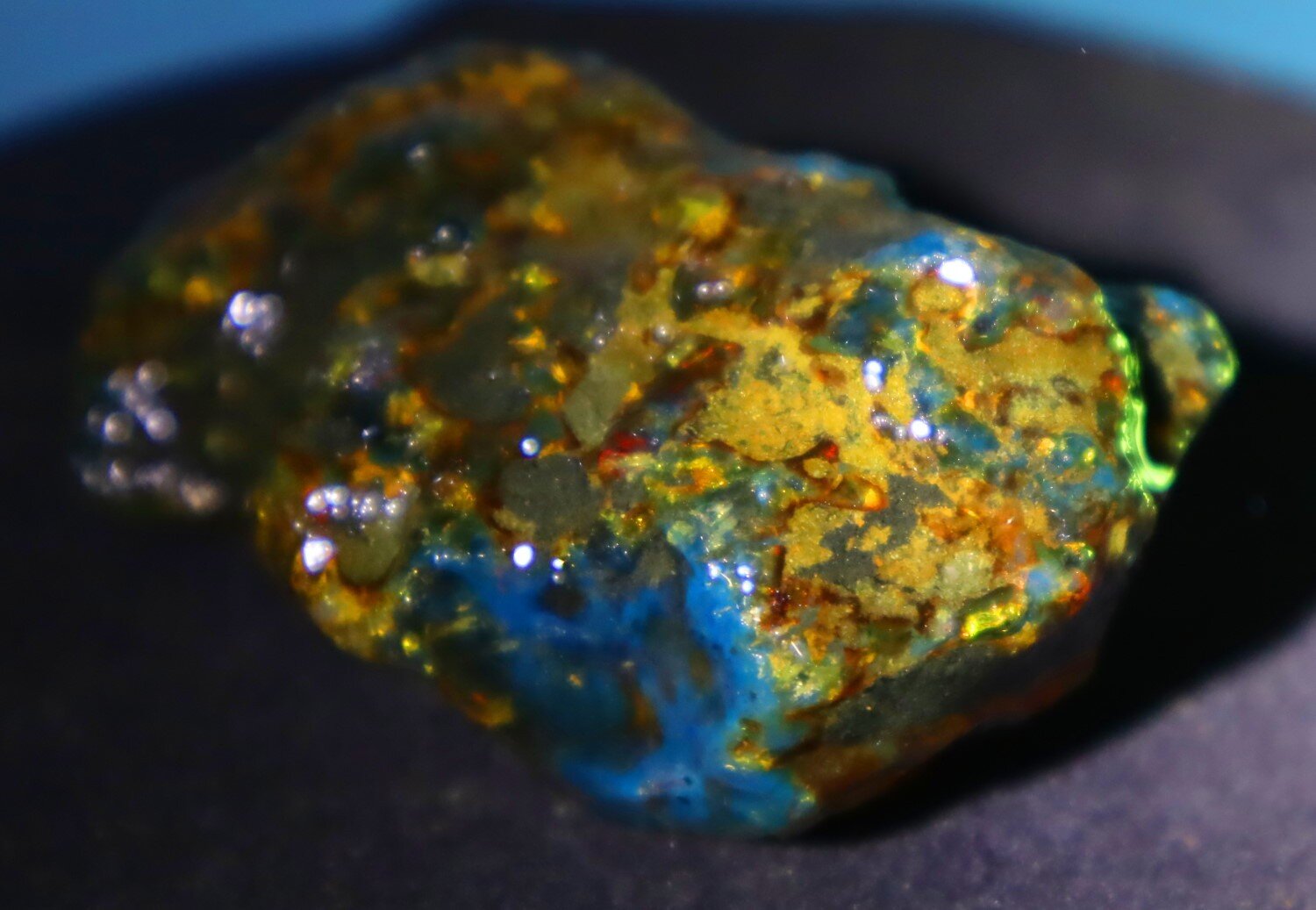 Beautiful Natural Dominican Clear Green Blue Amber Rough Specimen 63mm 31.2g – photo 14