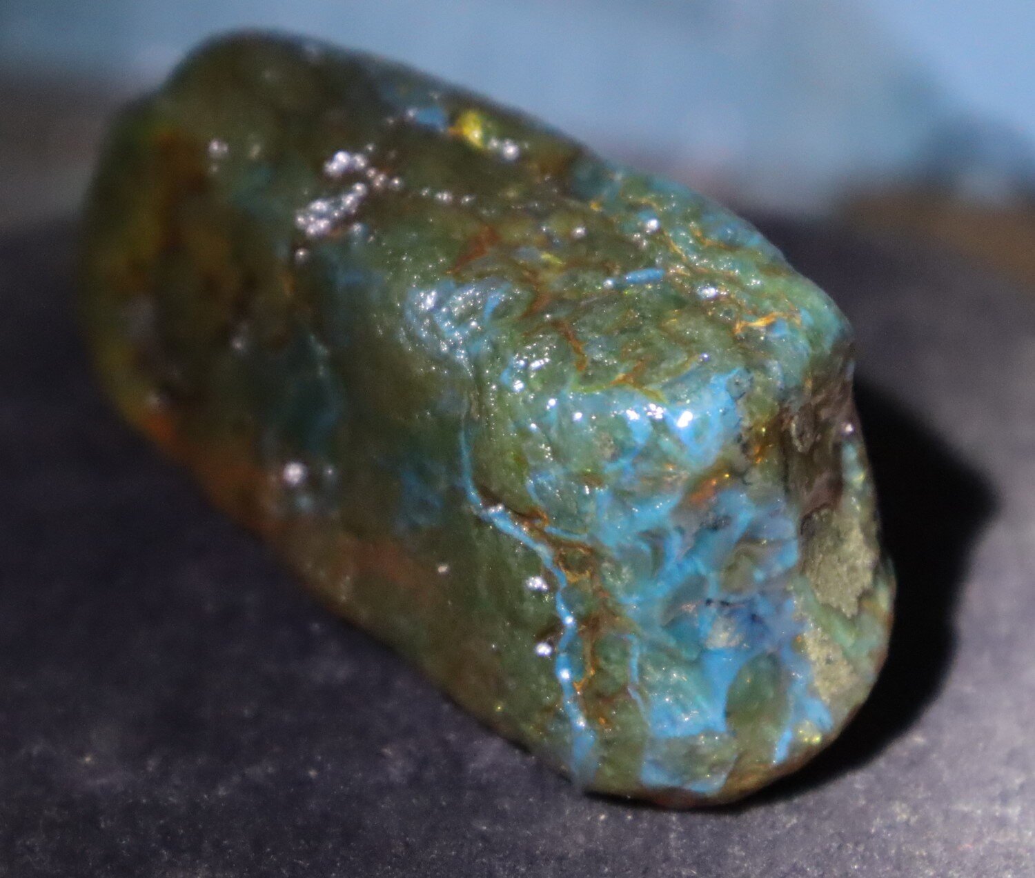 Outstanding Natural Dominican Clear Green Blue Amber Rough Specimen 76mm 52g – photo 6