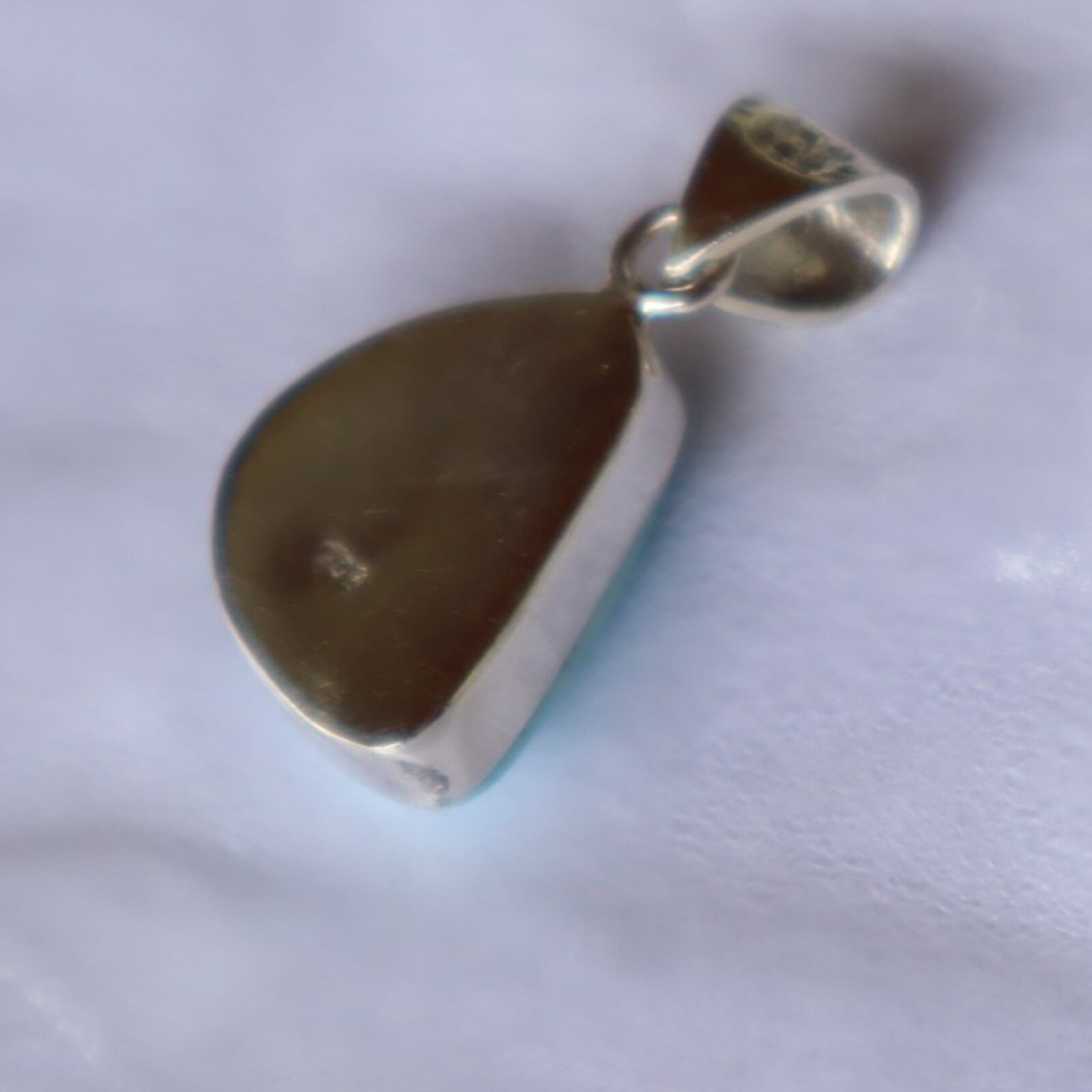 Perfect Blue Larimar Sky 925 Sterling Silver Freeform Pendant 28mm 5.2g – photo 8