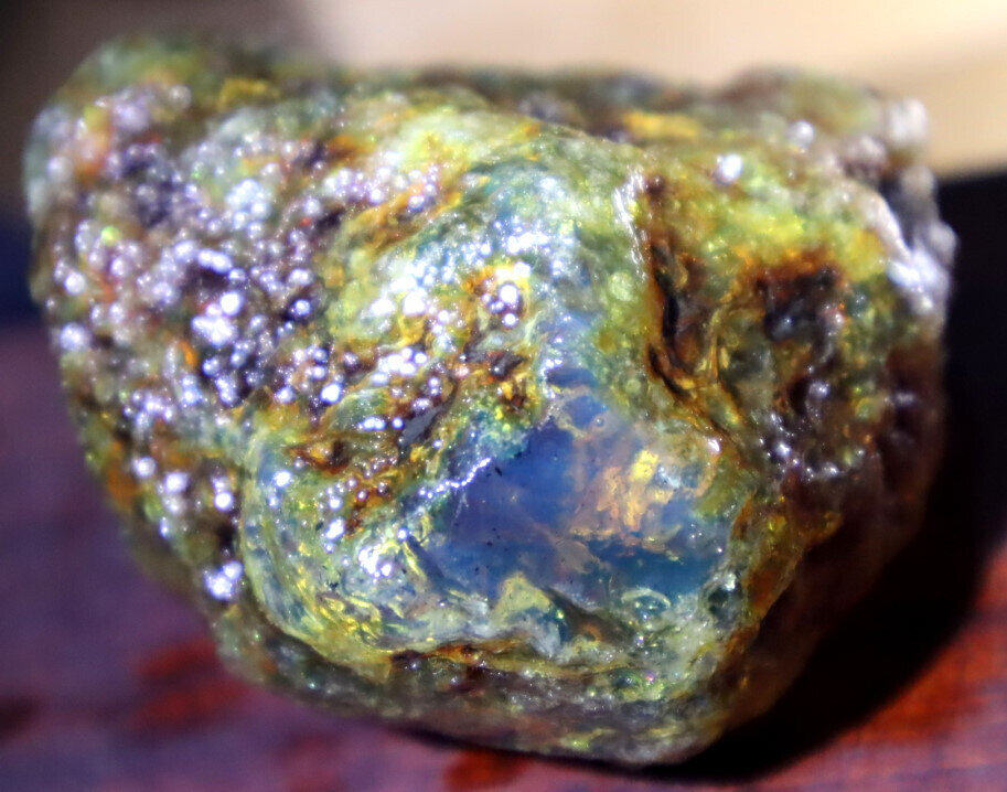 Outstanding Natural Dominican Clear Yellow Blue Amber Rough Specimen 62mm 66g – photo 7