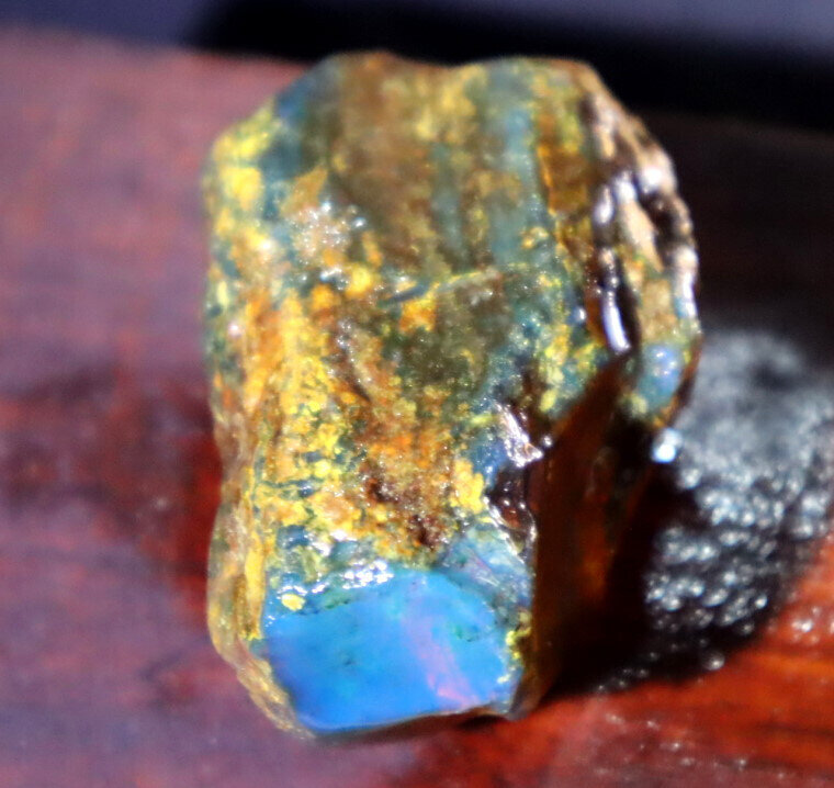 Exquisite Natural Dominican Clear Deep Blue Amber Rough Specimen 45mm 12.7g – photo 4
