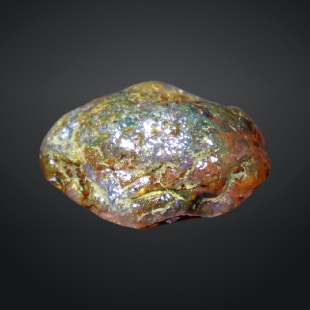 Excellent Green Blue Amber Rough Specimen Chunk 48mm 16.3g – photo 5