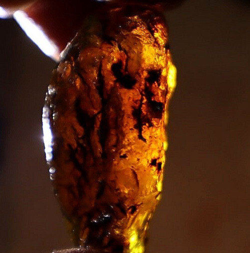 Excellent Green Blue Amber Rough Specimen Chunk 48mm 16.3g – photo 8