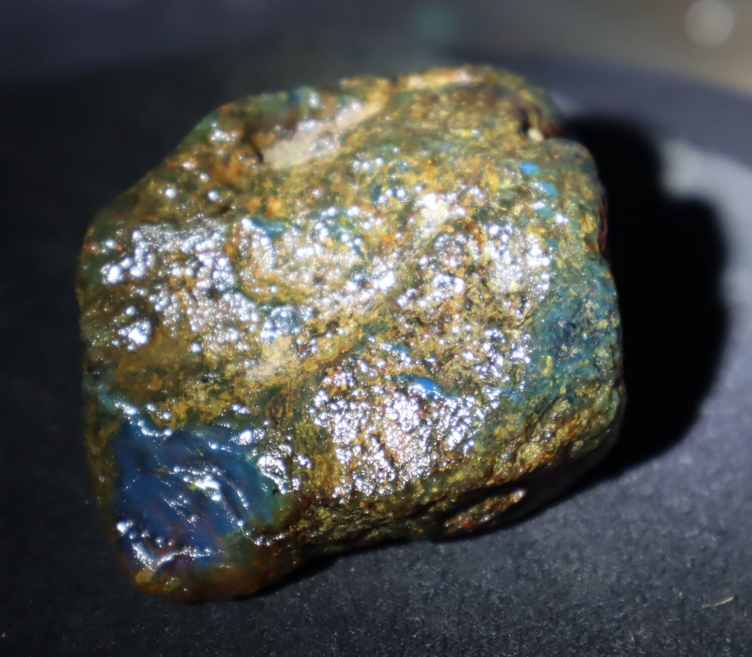 Outstanding Natural Dominican Clear Ocean Blue Amber Rough Specimen 60mm 33.6g – photo 8