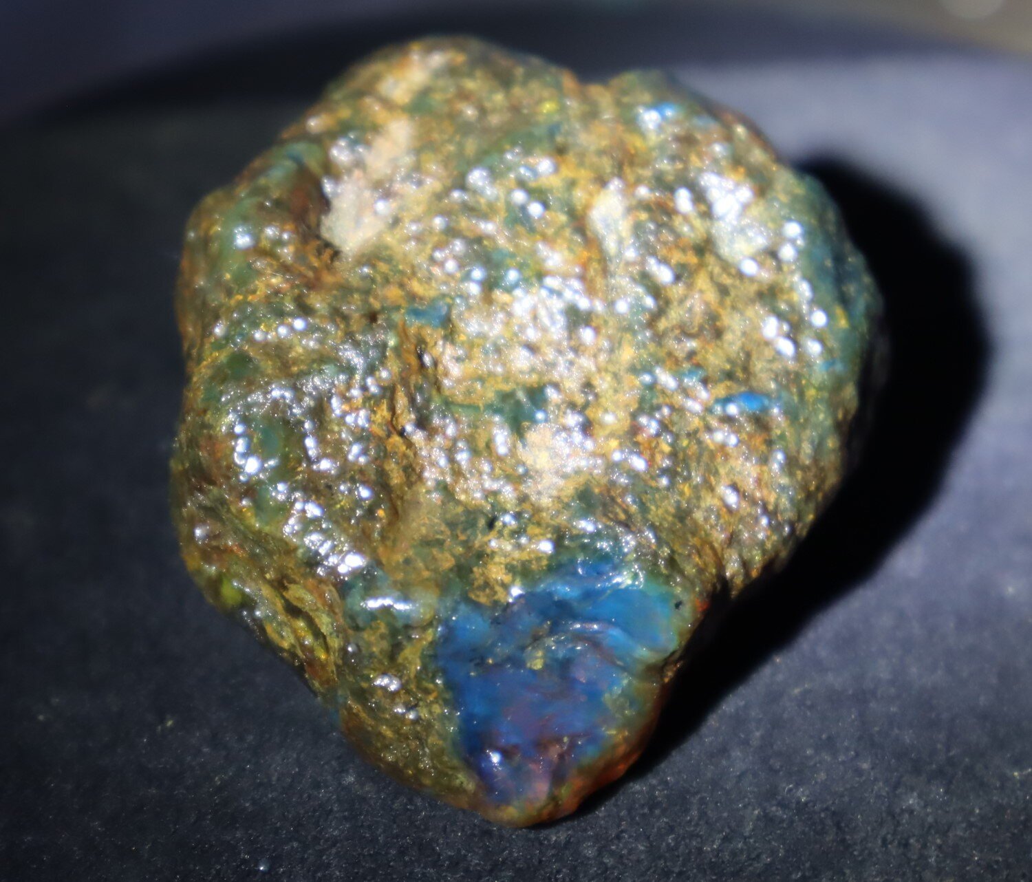 Outstanding Natural Dominican Clear Ocean Blue Amber Rough Specimen 60mm 33.6g – photo 10