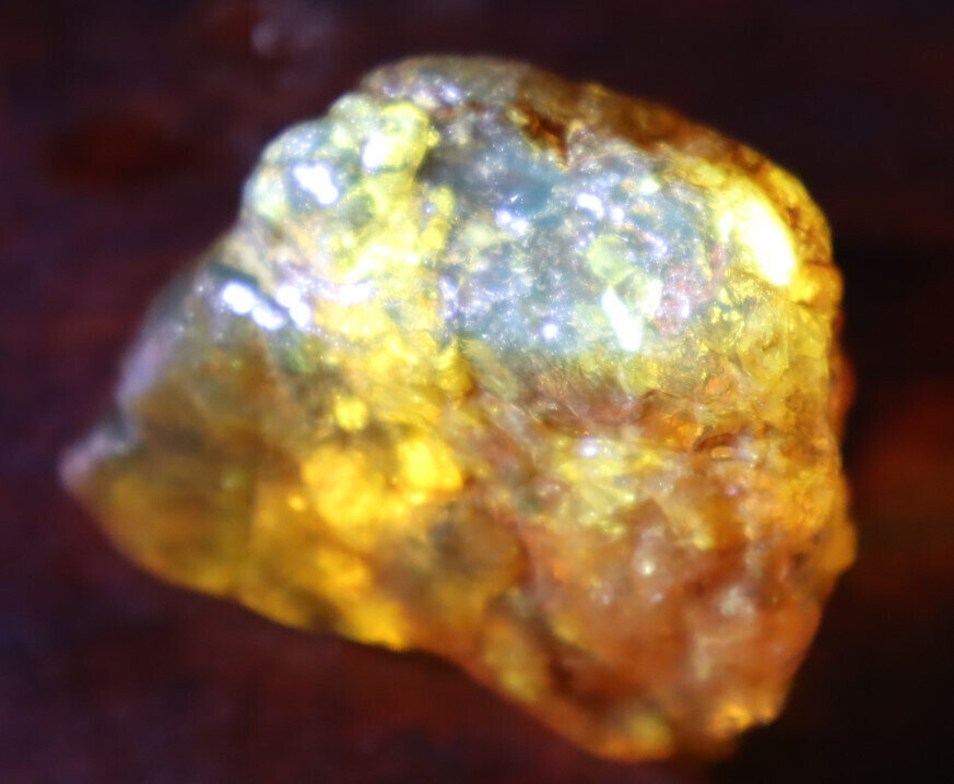Natur. Dominican Crystal Clear Light Blue YELLOW Amber Rough Specimen 46mm 27.4g – photo 3