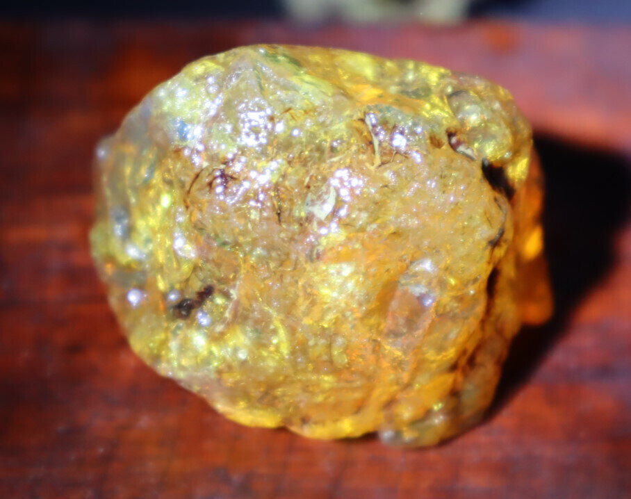 Natur. Dominican Crystal Clear Light Blue YELLOW Amber Rough Specimen 46mm 27.4g – photo 8