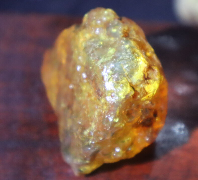 Natur. Dominican Crystal Clear Light Blue YELLOW Amber Rough Specimen 46mm 27.4g – photo 5