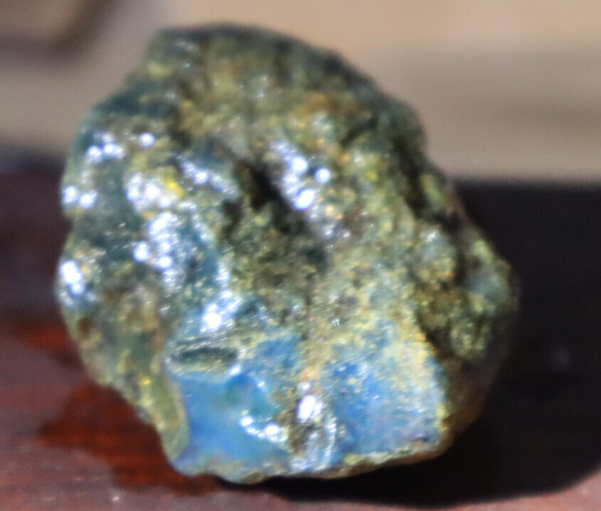 Beautiful Natural Dominican Clear Deep Blue Amber Rough Specimen 45mm 15.3g – photo 4
