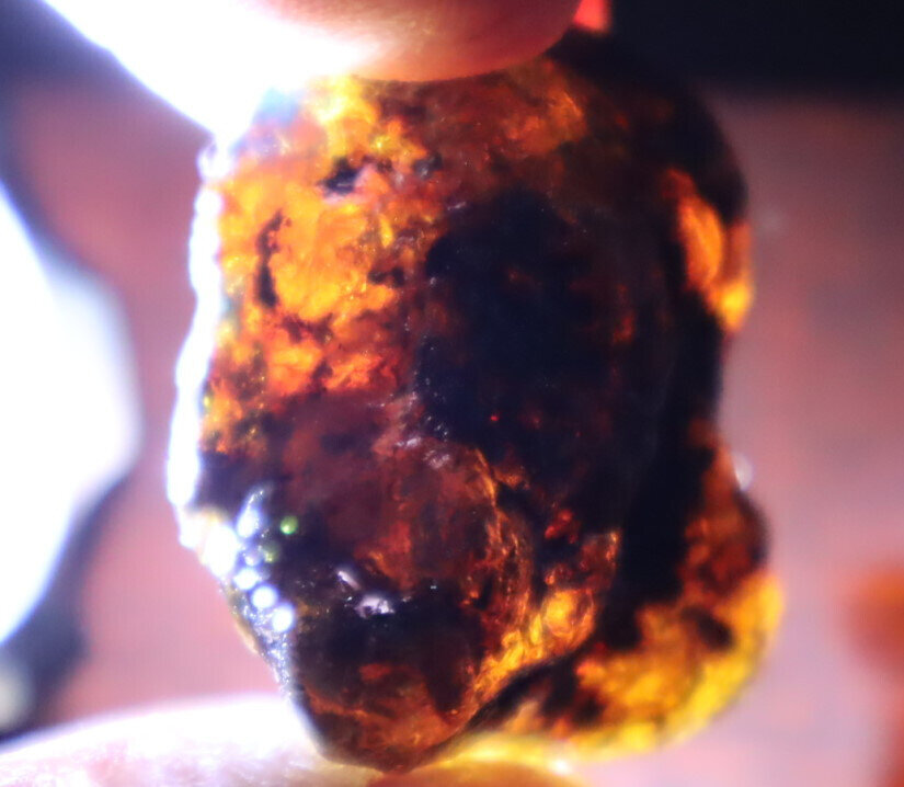 Beautiful Natural Dominican Translucent Sky Blue Amber Rough Specimen 31mm 10.1g – photo 10