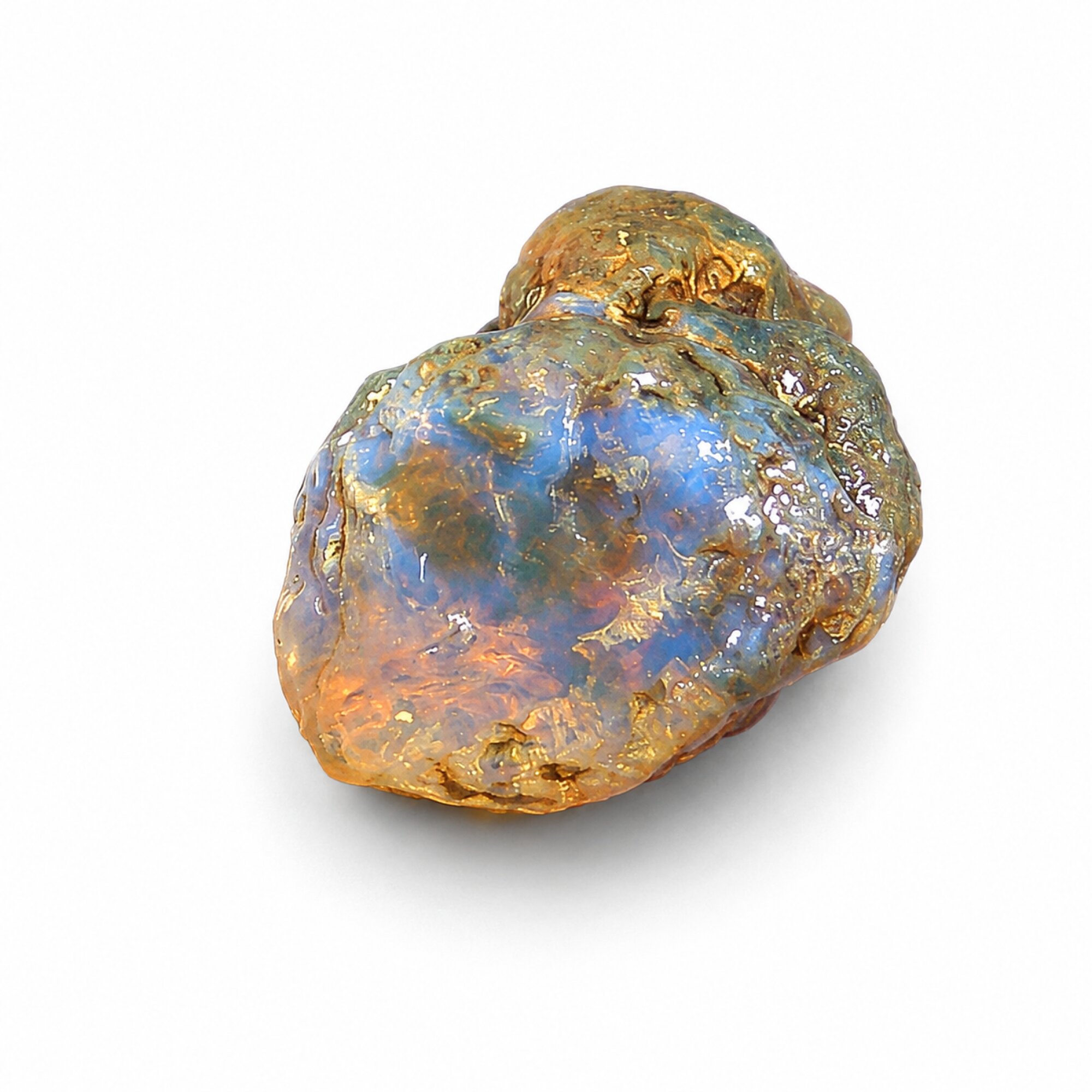 Certified Clear Green Blue Dominican Amber Stones 48mm 19.3g – photo 3