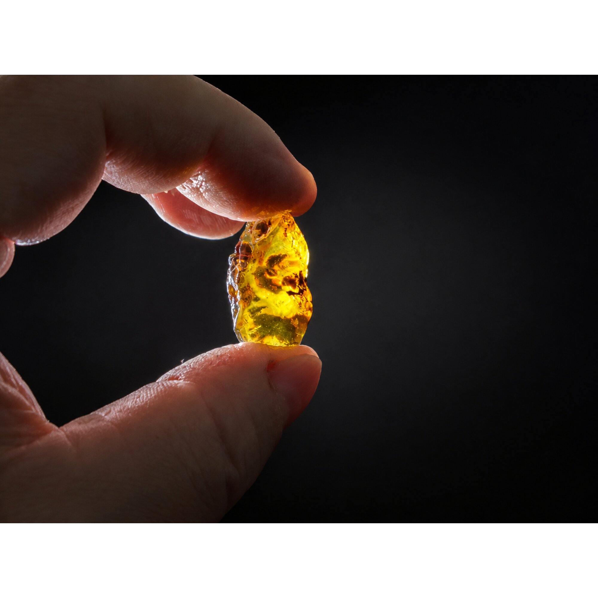 Authentic Crystal Clear Sky Blue Dominican Amber Natural 26mm 2.9g – photo 8