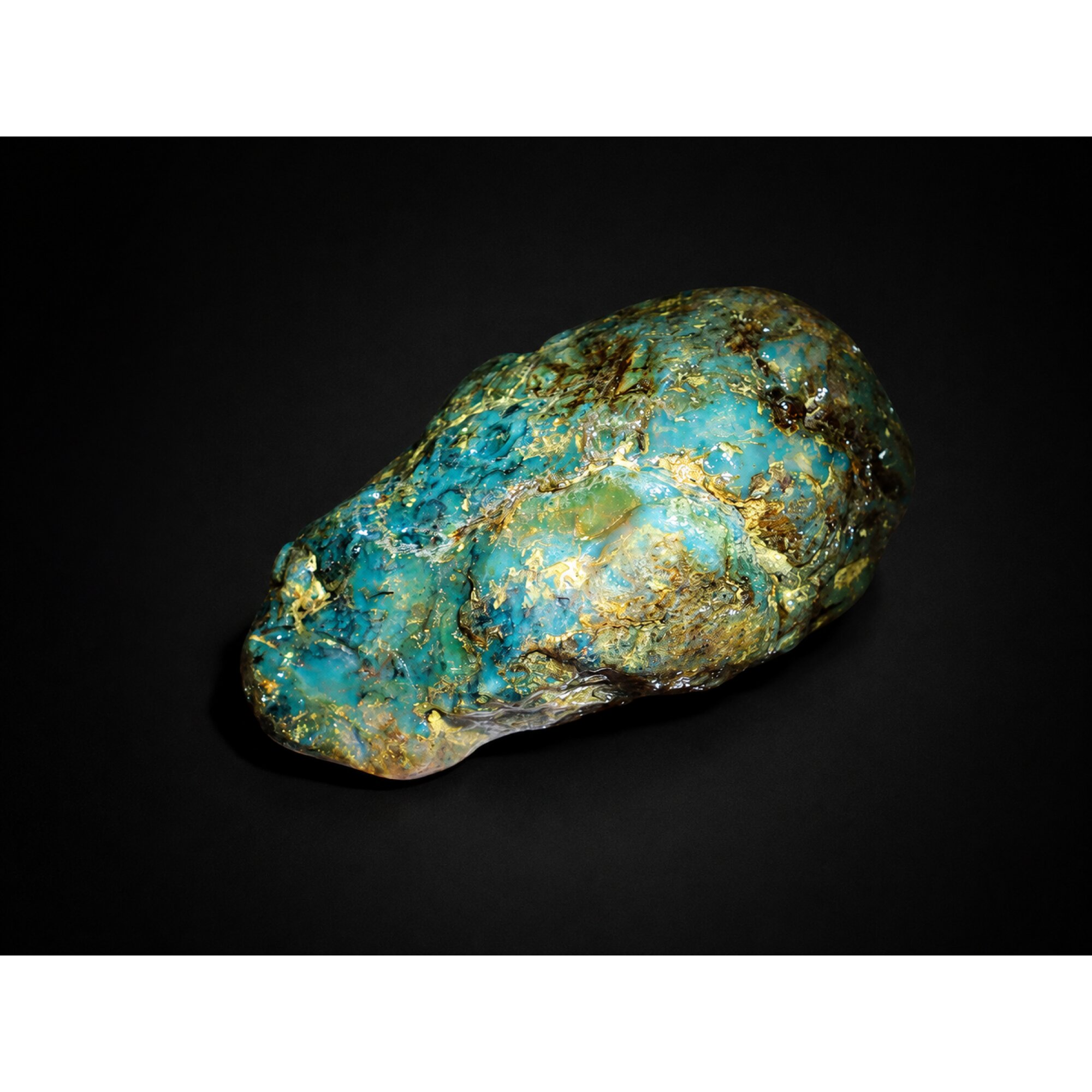 Earth-Mined Clear Sky Blue Dominican Amber Stones 69mm 44.2g – photo 2