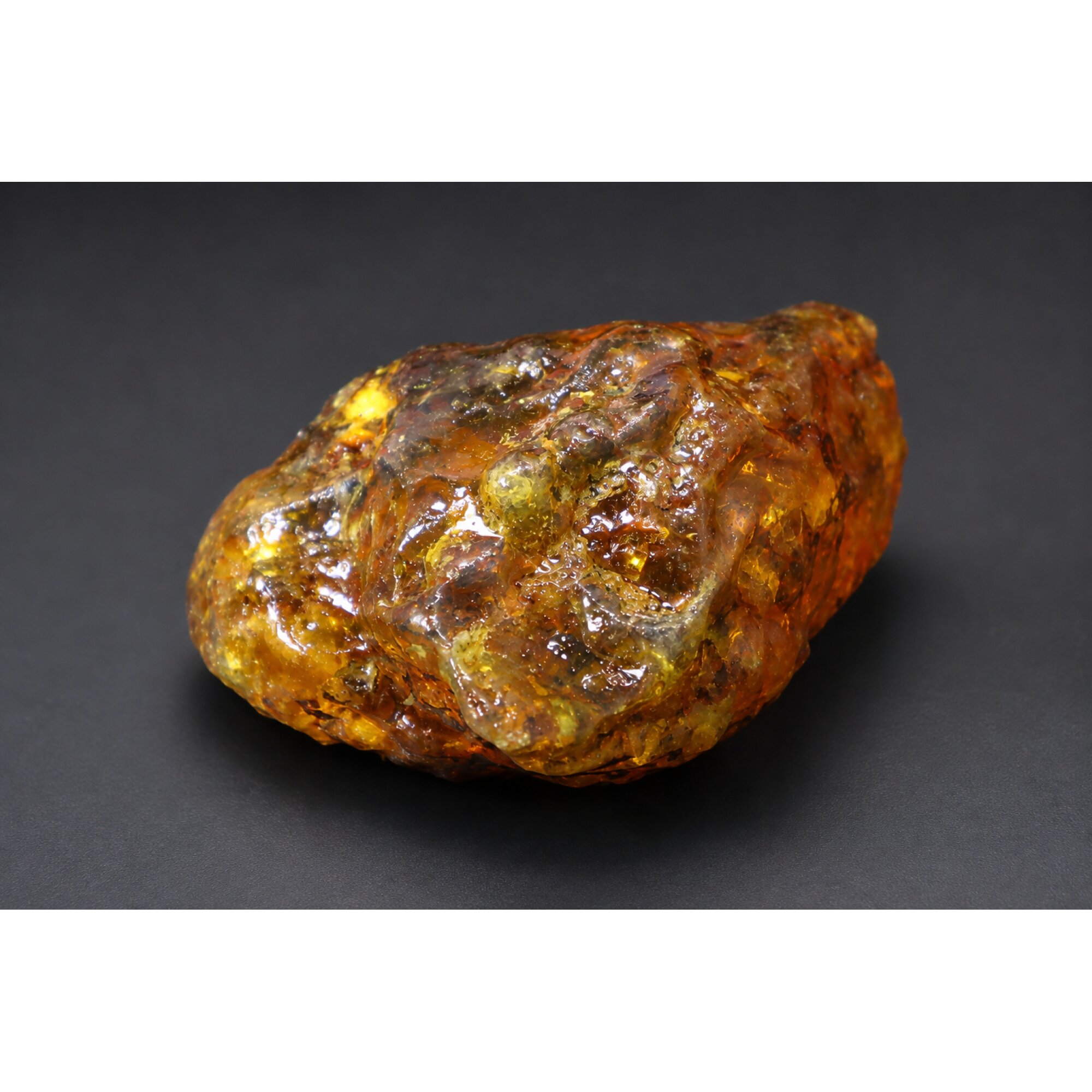 Clear deep orange Natural Dominican Amber rough Specimen 59 mm – photo 5