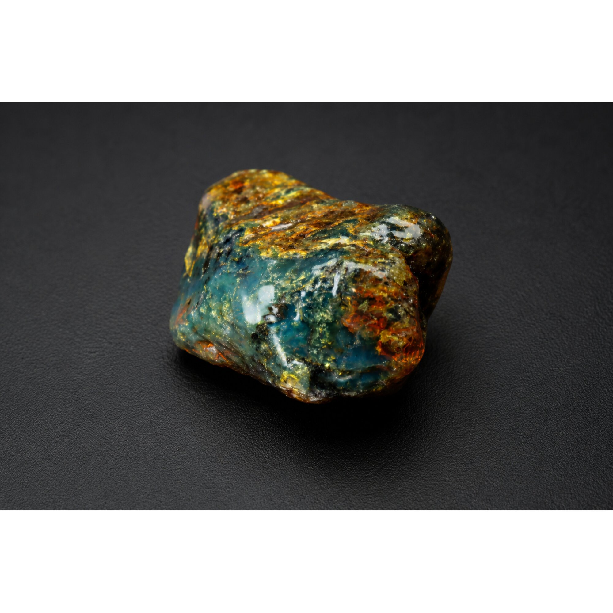 Clear green blue Natural Dominican Amber rough Specimen 52 mm – photo 7