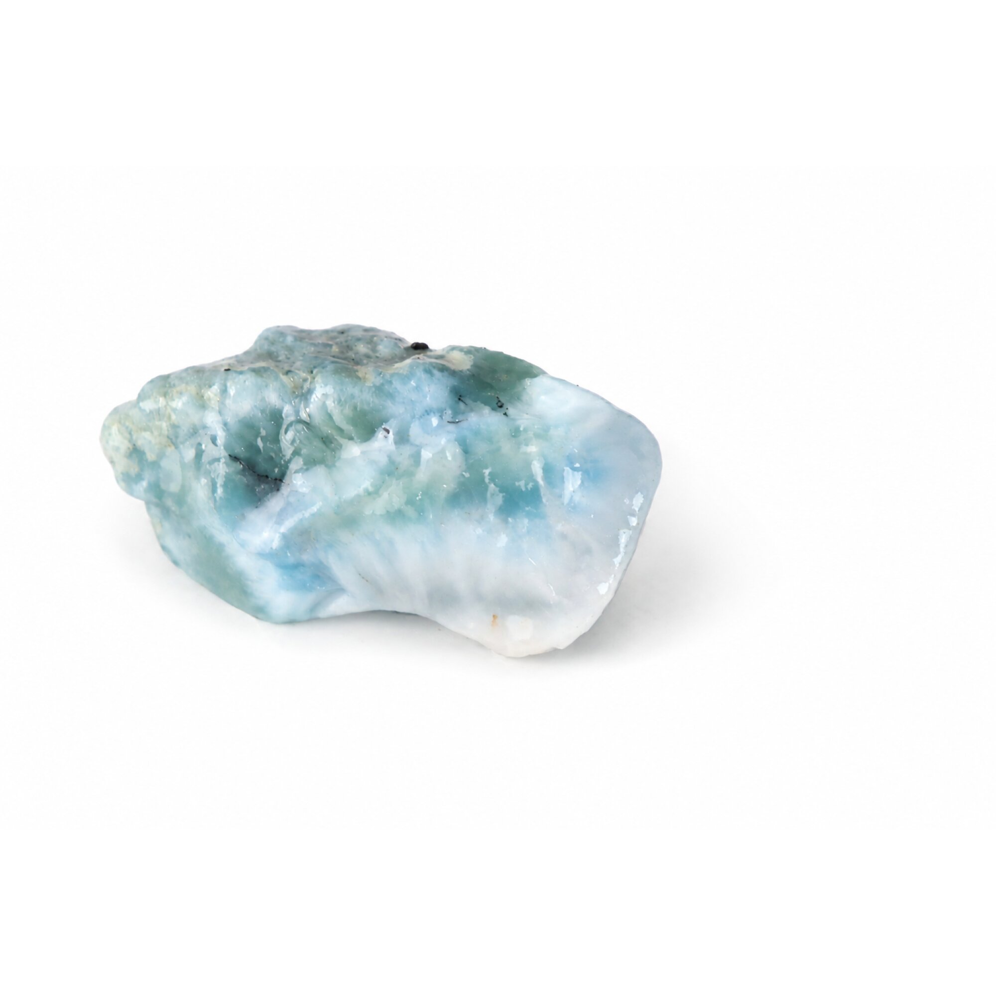 ocean blue Natural Dominican Larimar chunk Rough Specimen 40 mm – photo 2