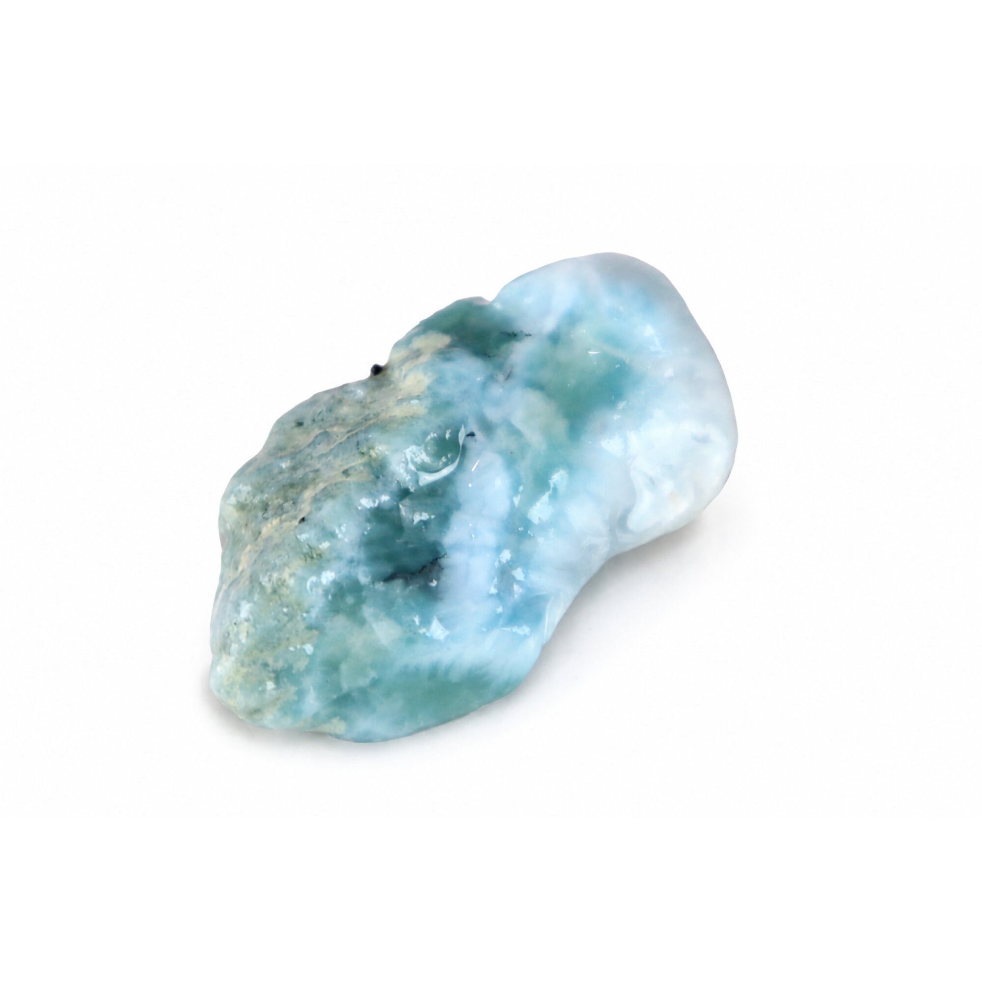 ocean blue Natural Dominican Larimar chunk Rough Specimen 40 mm – photo 4