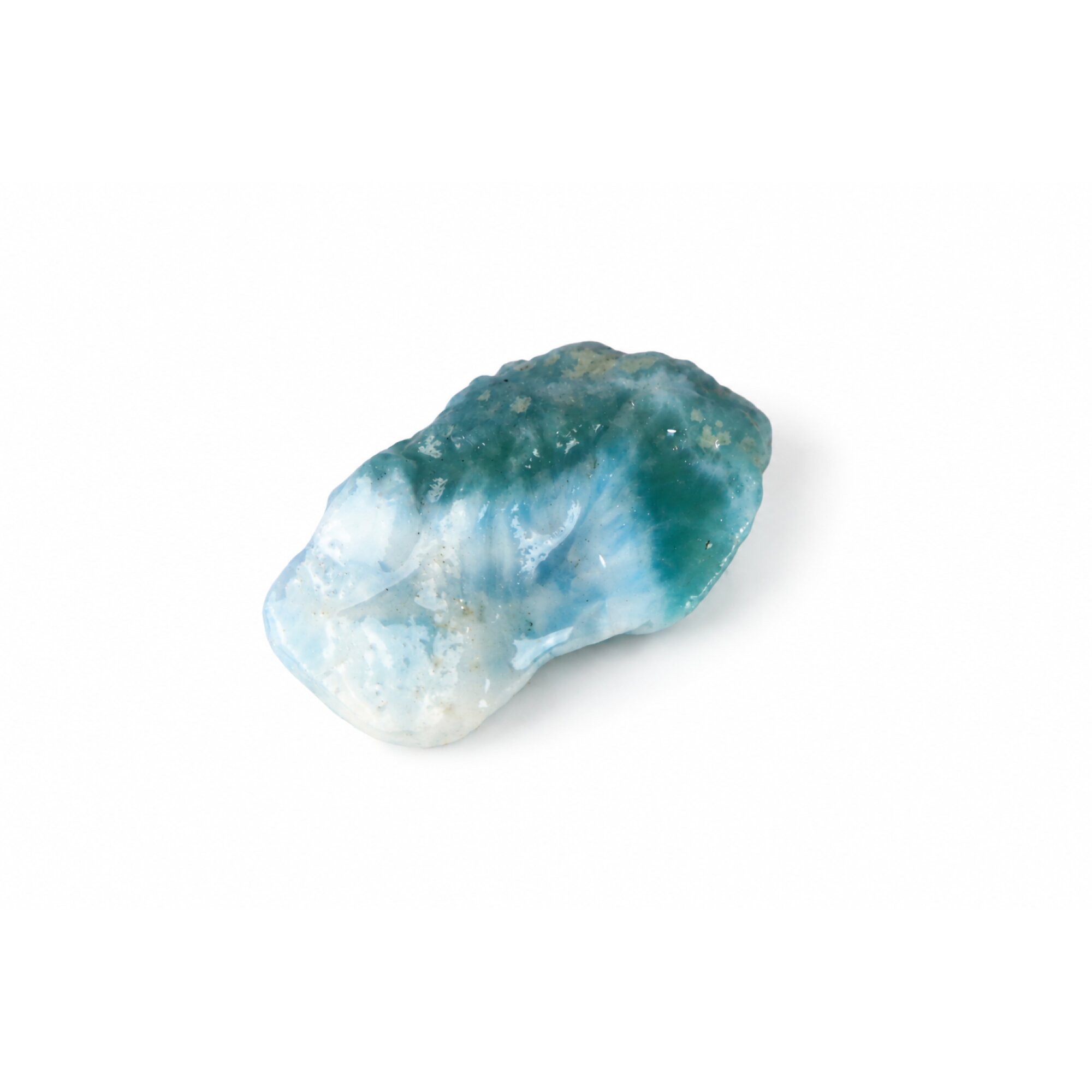 ocean blue Natural Dominican Larimar chunk Rough Specimen 40 mm – photo 6