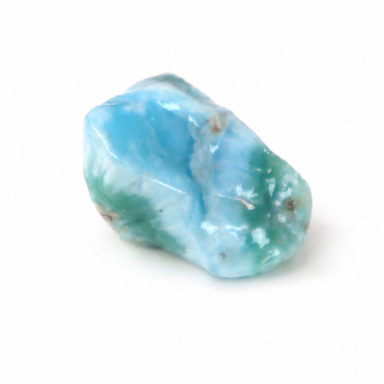 ocean blue Natural Dominican Larimar chunk Rough Specimen 40 mm