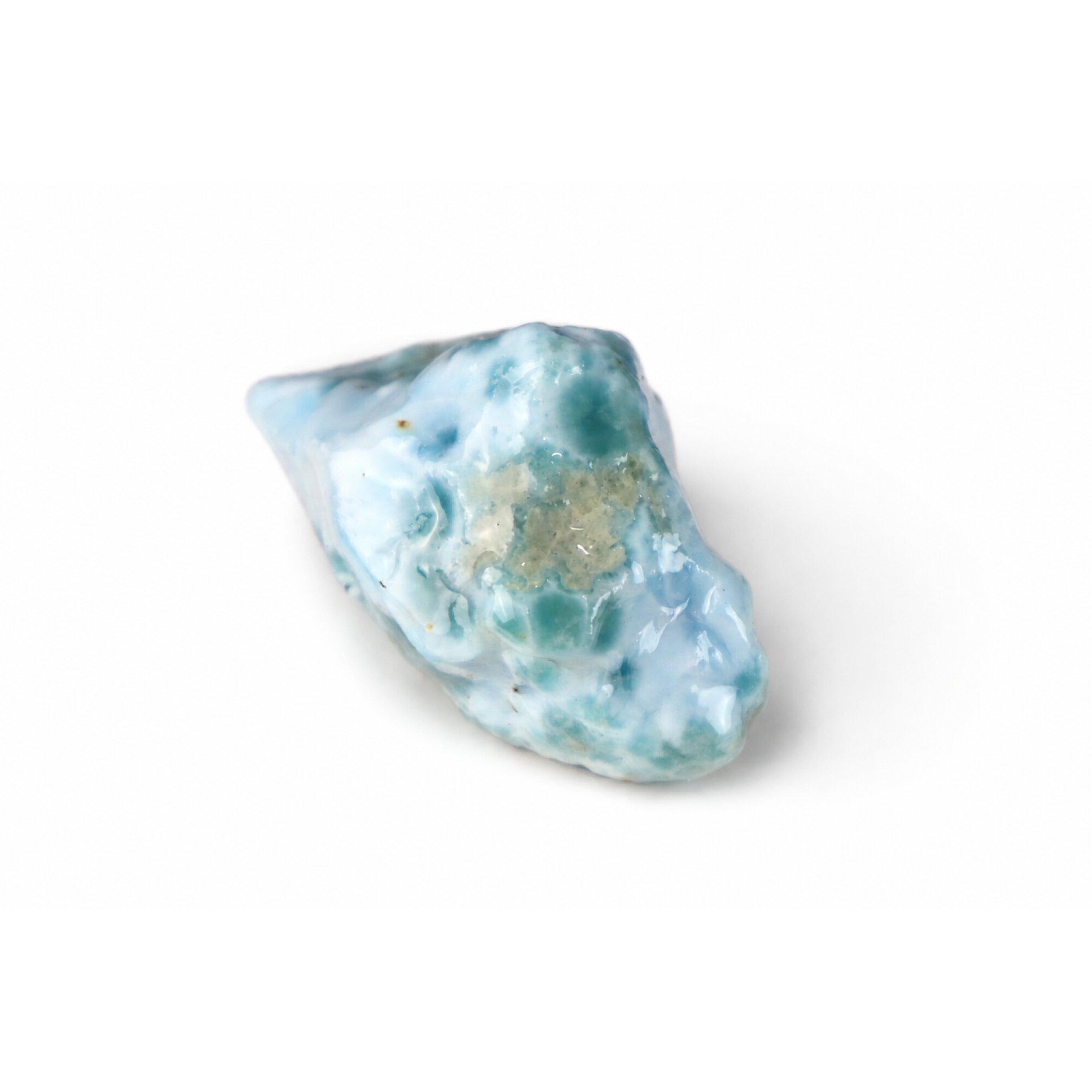 green blue Natural Dominican Larimar chunk Rough Specimen 43 mm – photo 4