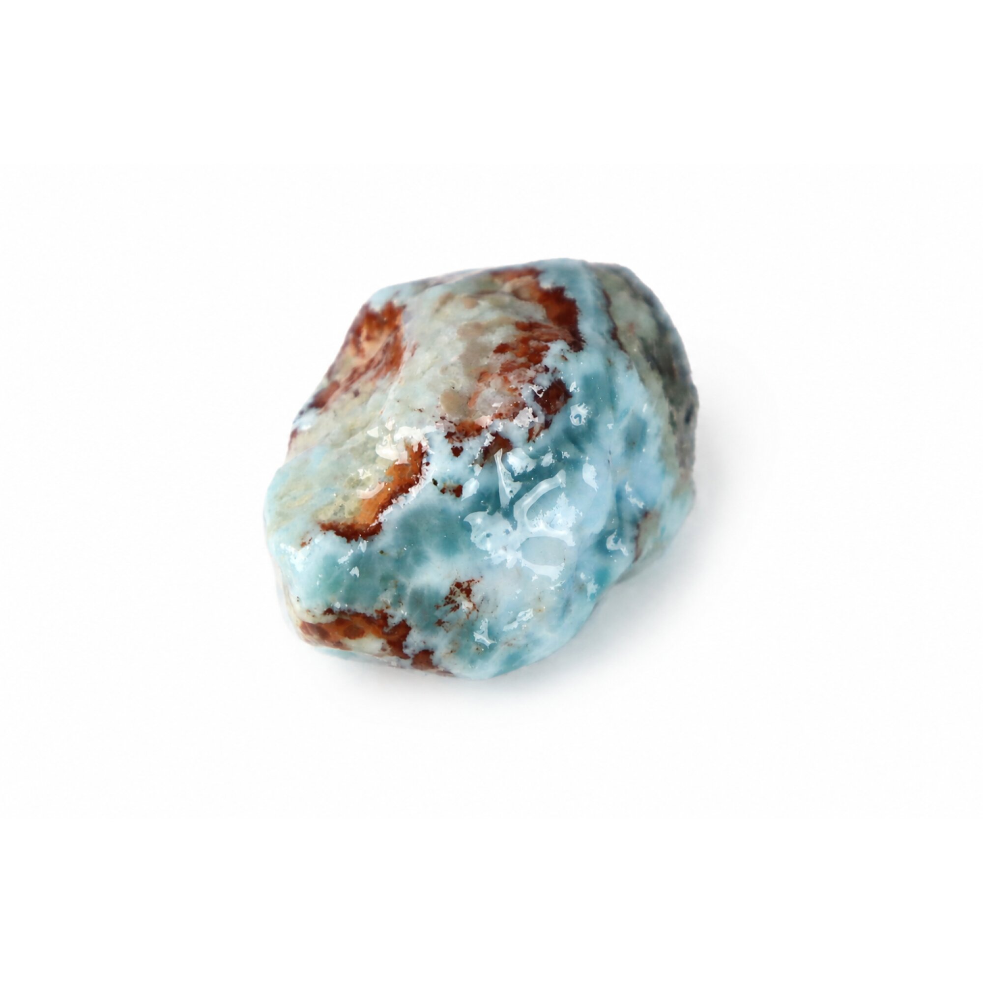 sky blue Natural Dominican Larimar chunk Rough Specimen 37 mm – photo 3