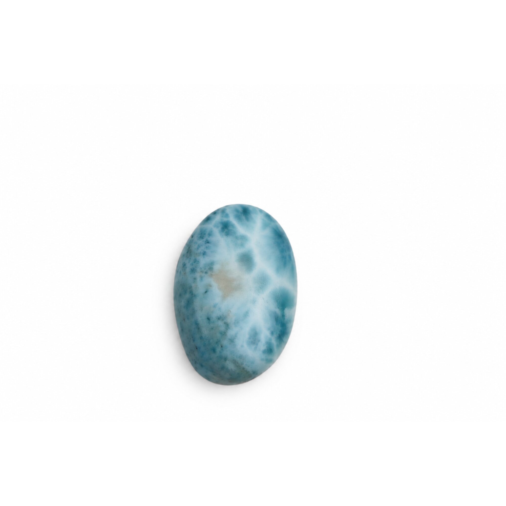 Genuine Sky Blue Larimar Oval Stone 30mm – photo 3