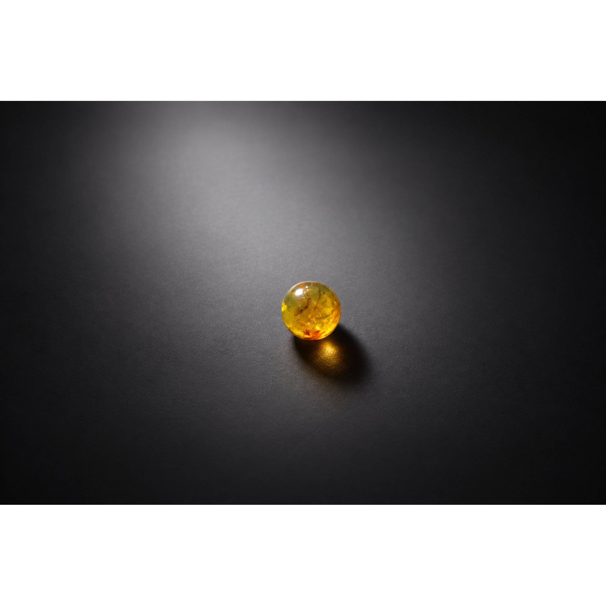Natural light blue Dominican amber sphere/ball 10.5mm – photo 9