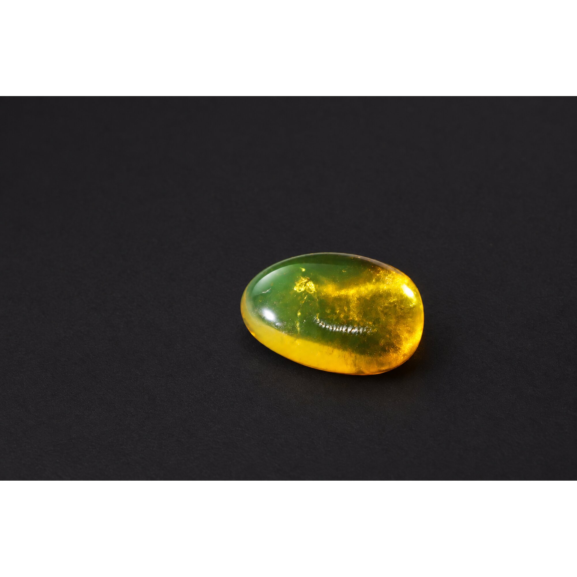 Real yellow Dominican amber small fly stone 26mm – photo 6