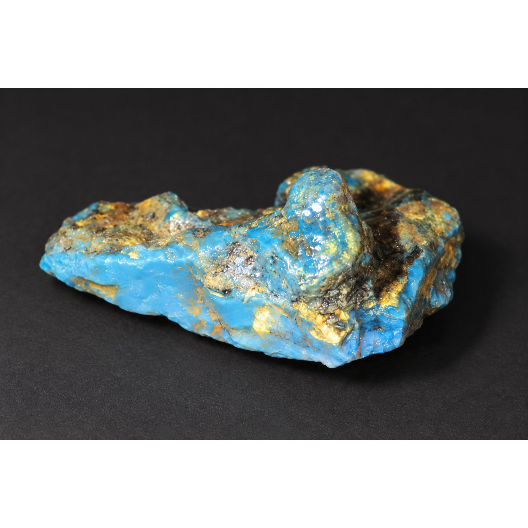 Authentic sky blue rough specimen Dominican amber 44mm – photo 4