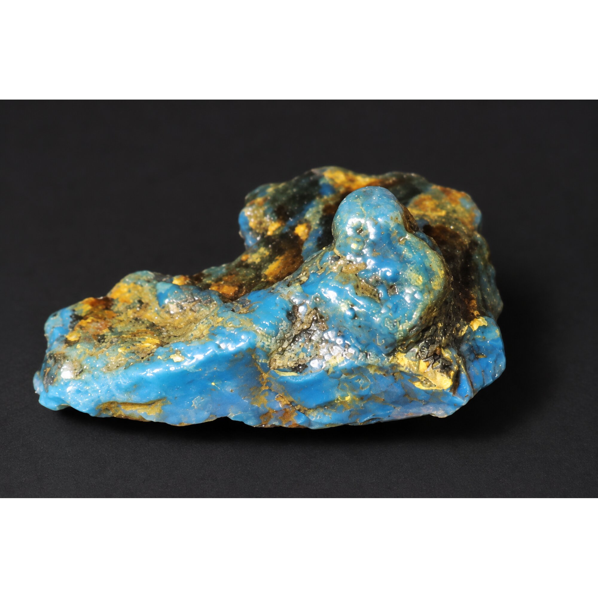 Authentic sky blue rough specimen Dominican amber 44mm – photo 11