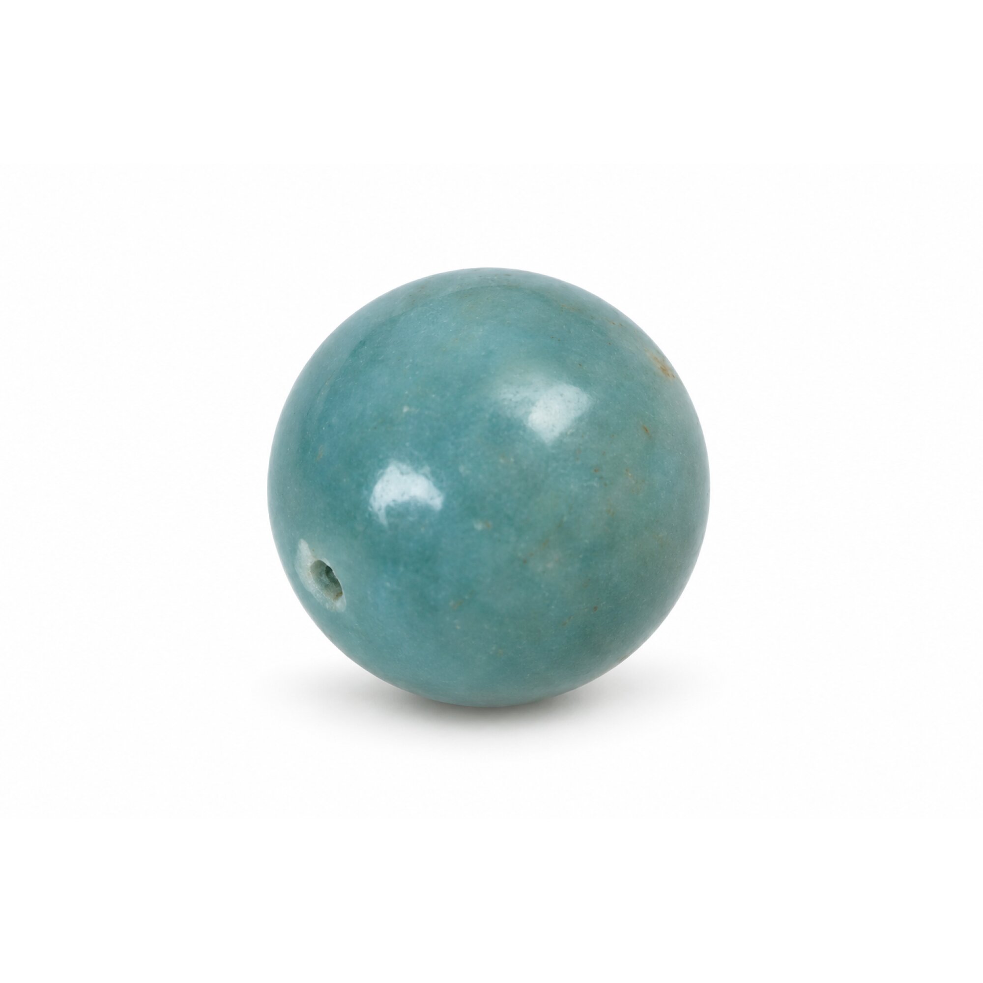 Real deep blue Dominican Larimar bead 14.6mm – photo 2