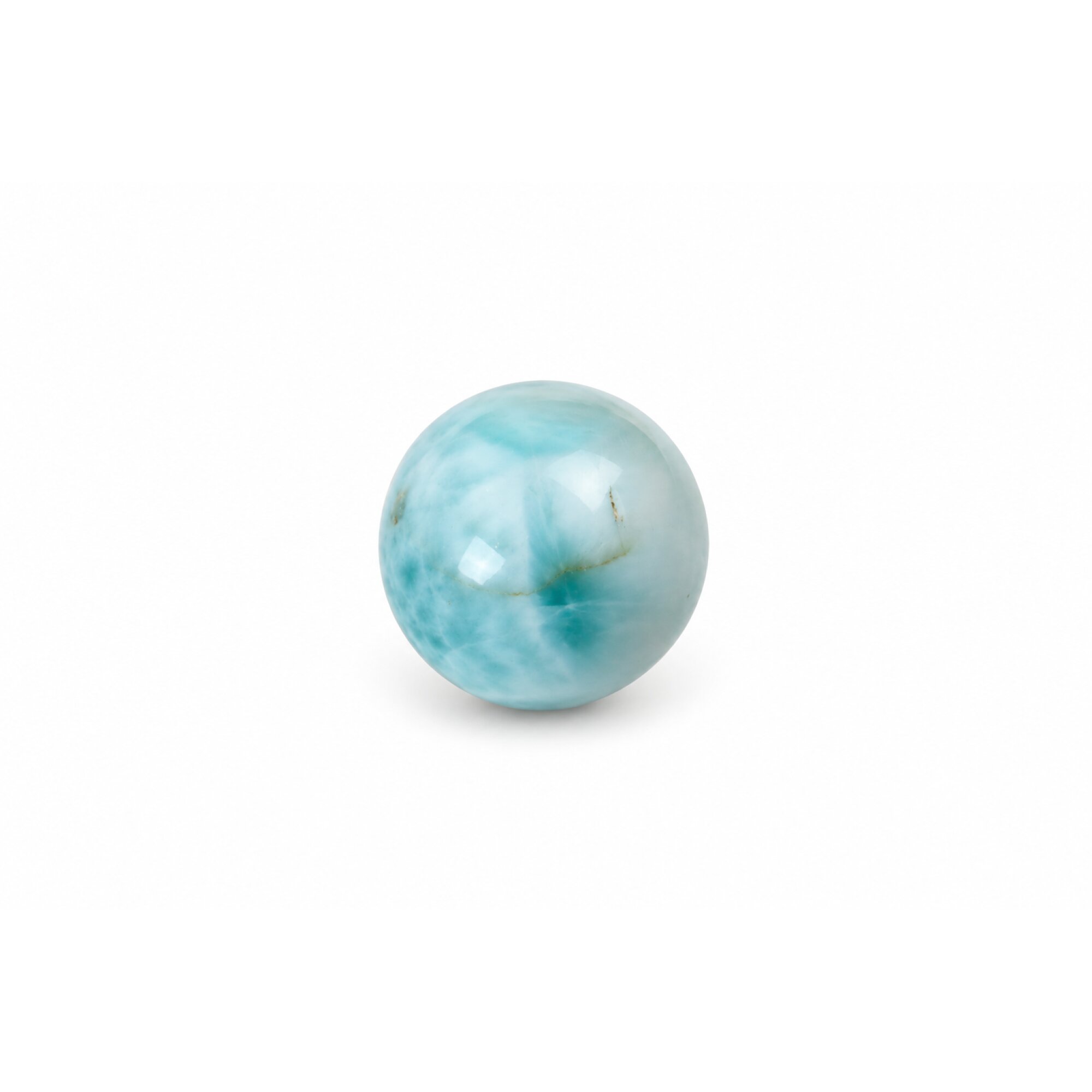 Authentic sky blue Dominican Larimar bead 16.6mm – photo 2