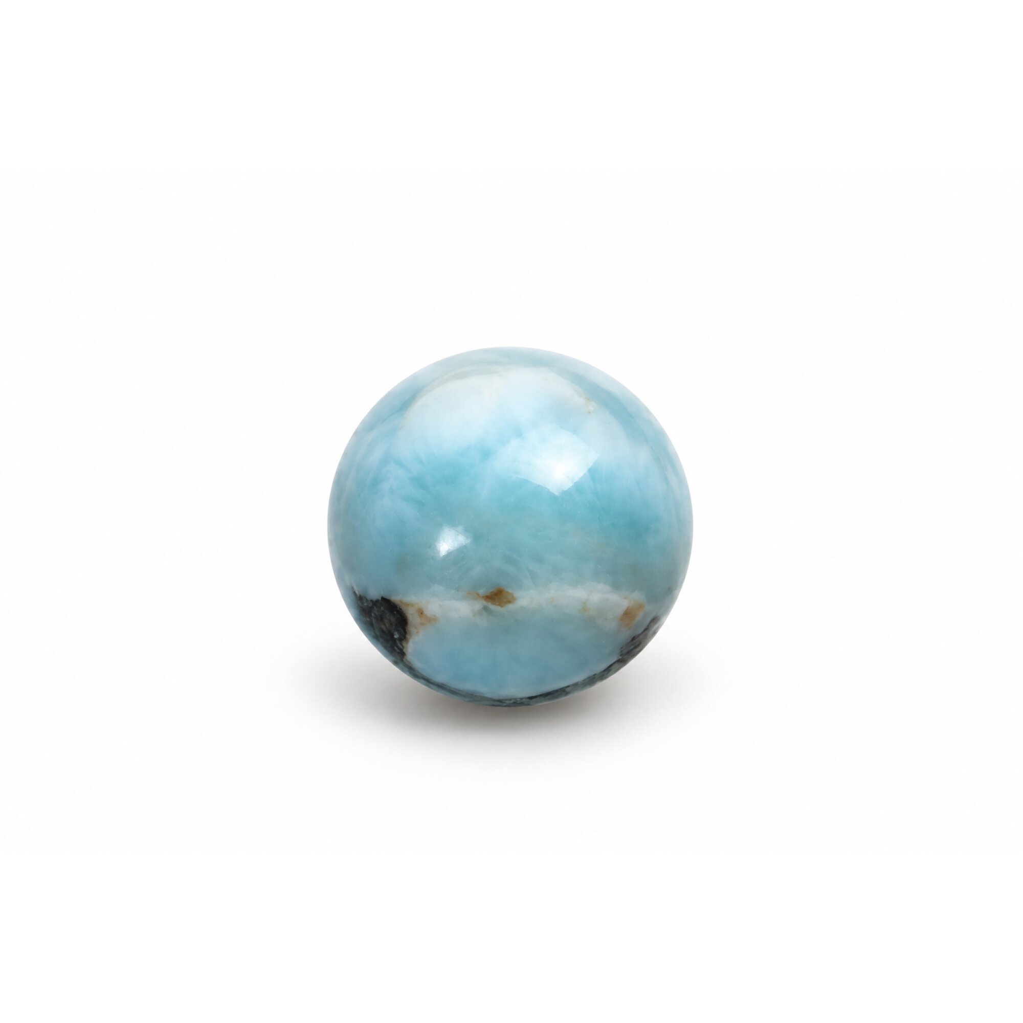Genuine sky blue Dominican Larimar bead 16.4mm – photo 3