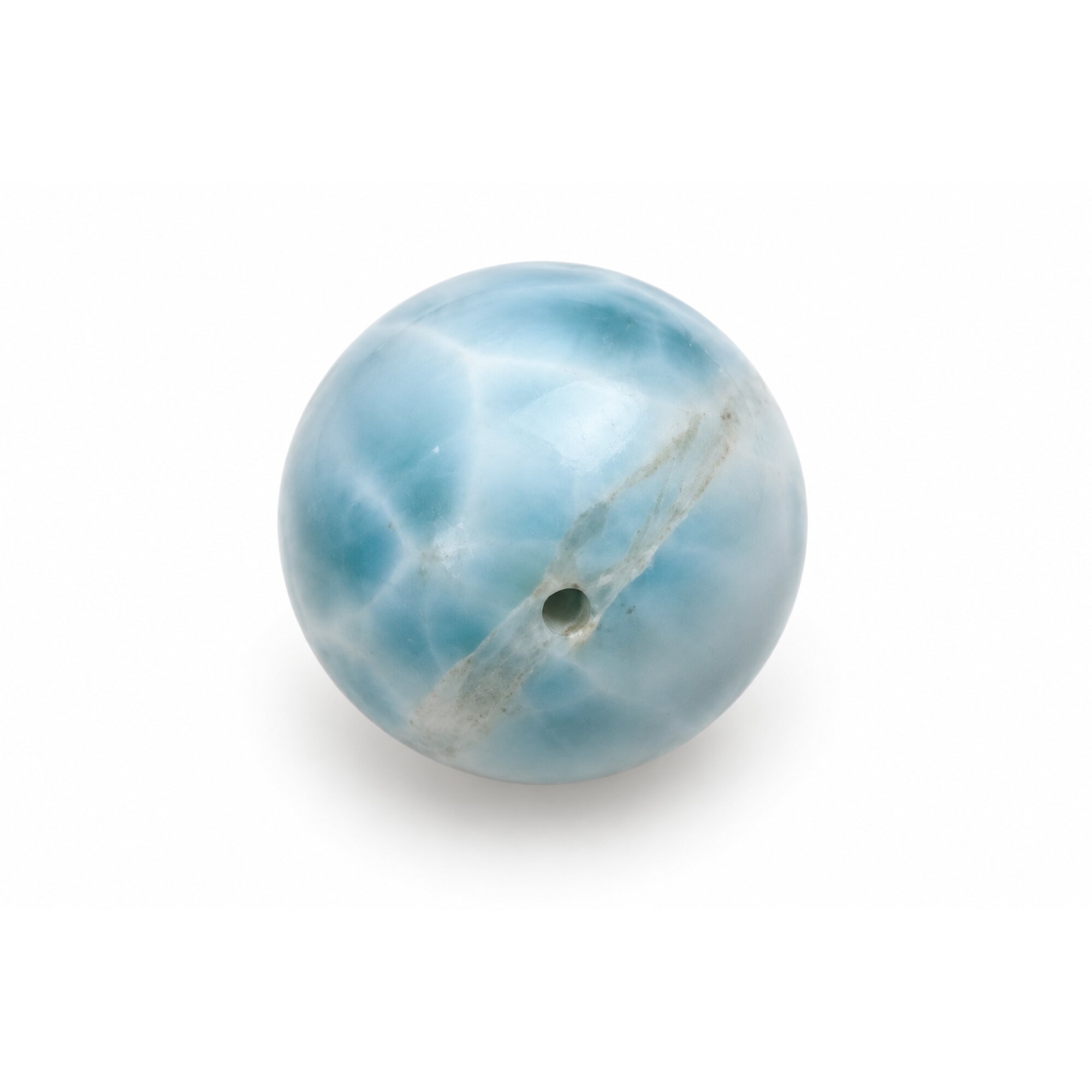 Genuine sky blue Dominican Larimar bead 16.5mm – photo 3