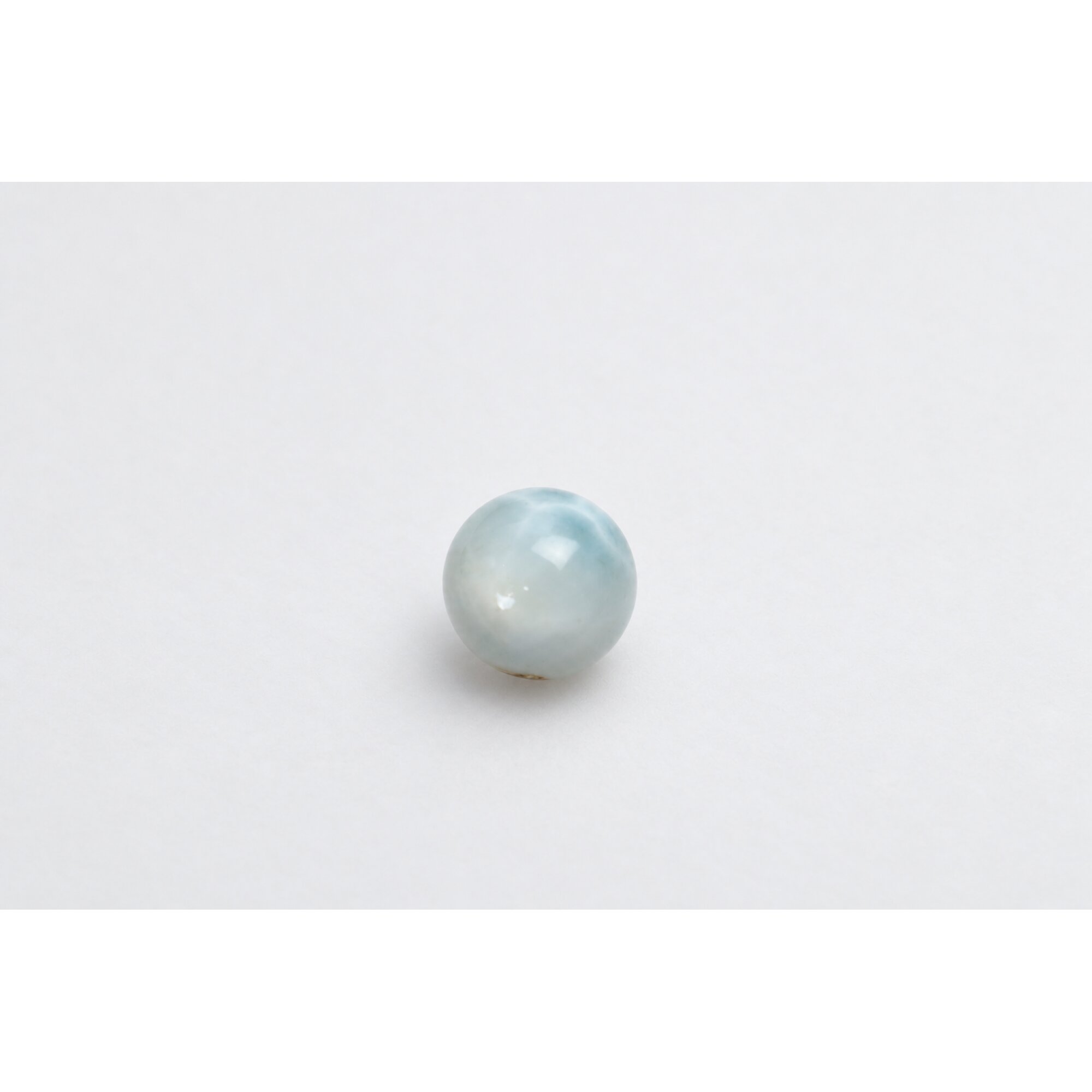 Genuine light blue Dominican Larimar bead 15mm – photo 2