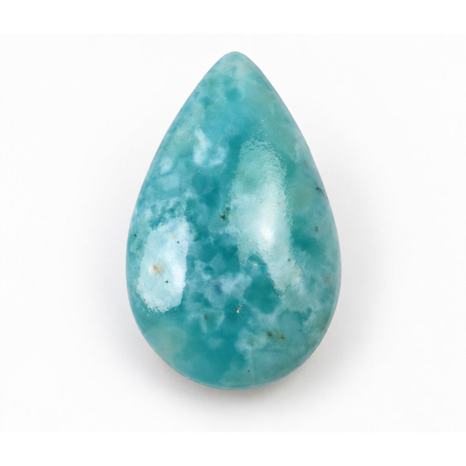 Authentic ocean blue polished Dominican Larimar 25mm