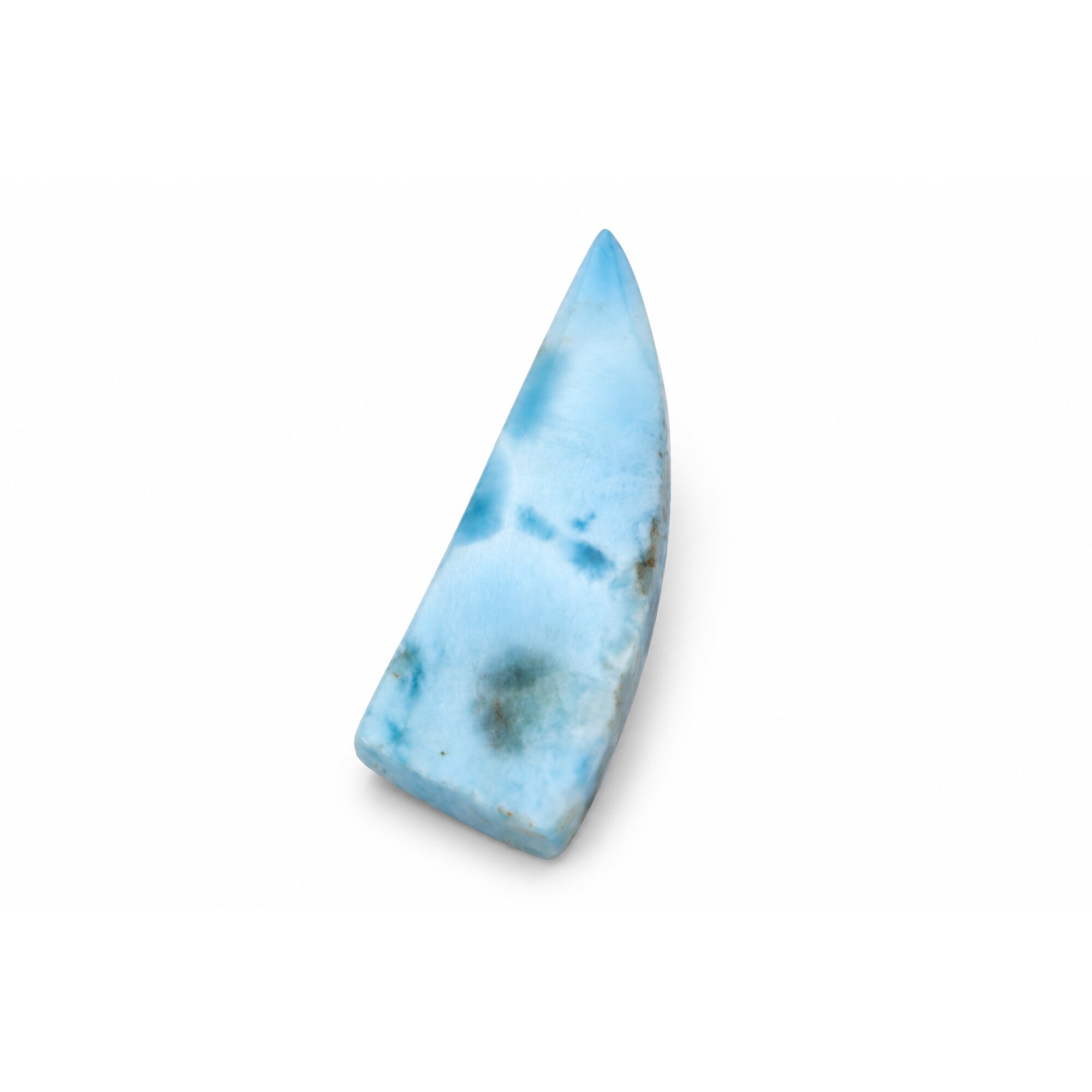 Handmade sky blue Dominican Larimar cabochon 30mm – photo 2