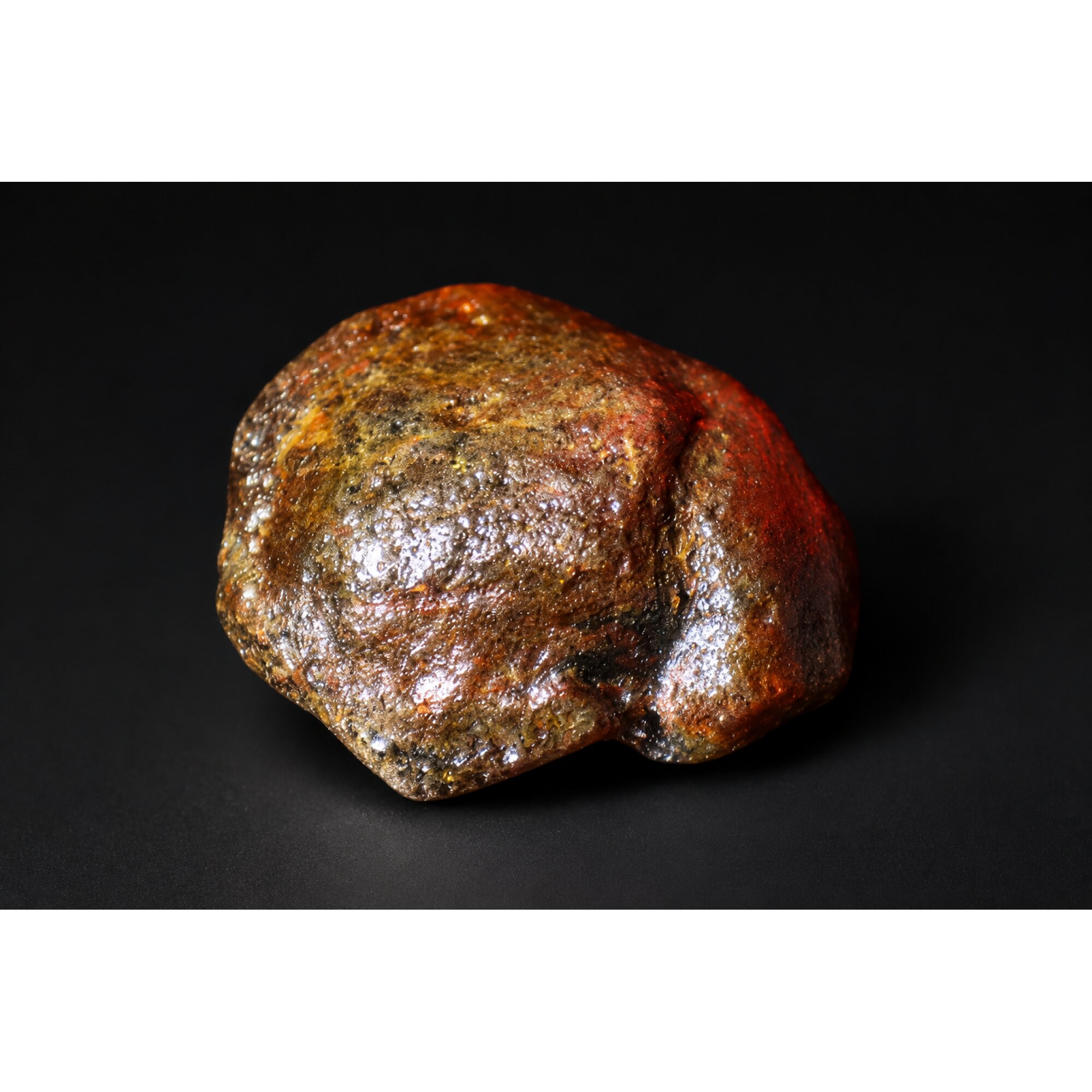 Genuine deep sea blue rough specimen Dominican amber 10.6g – photo 16