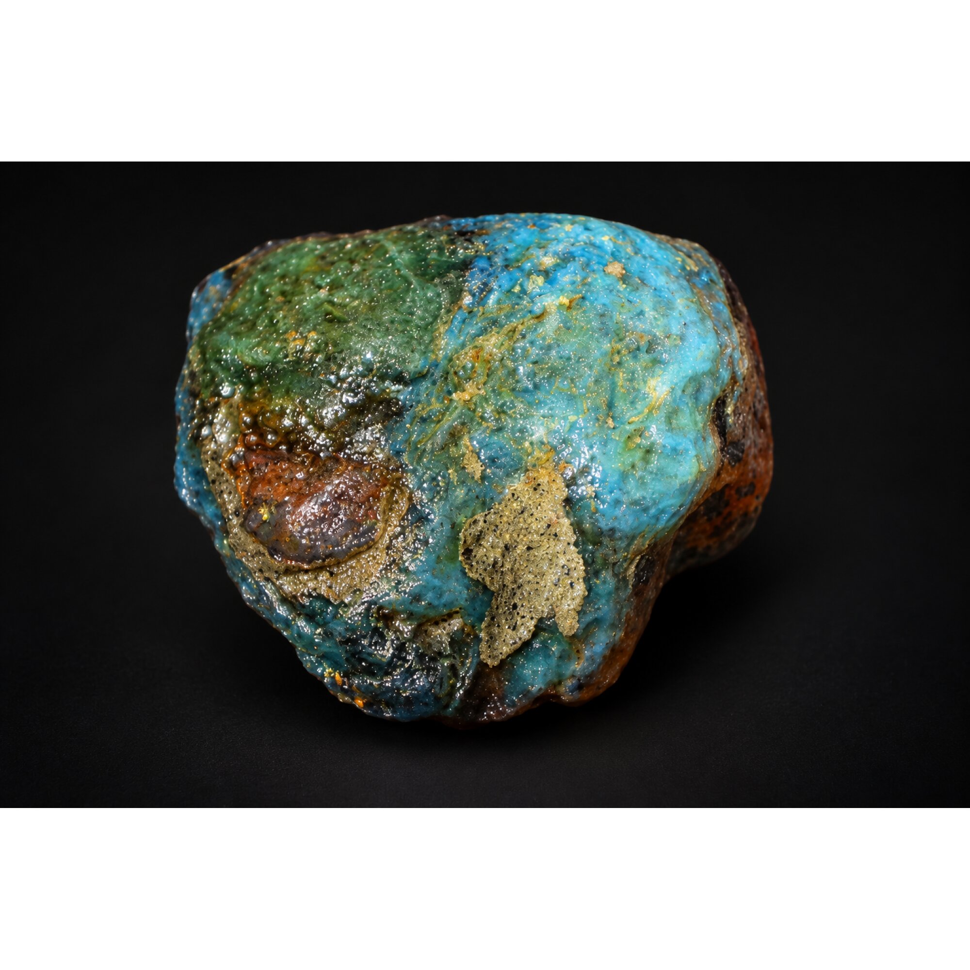 Earth mined green blue rough specimen Dominican amber 8.6g – photo 5