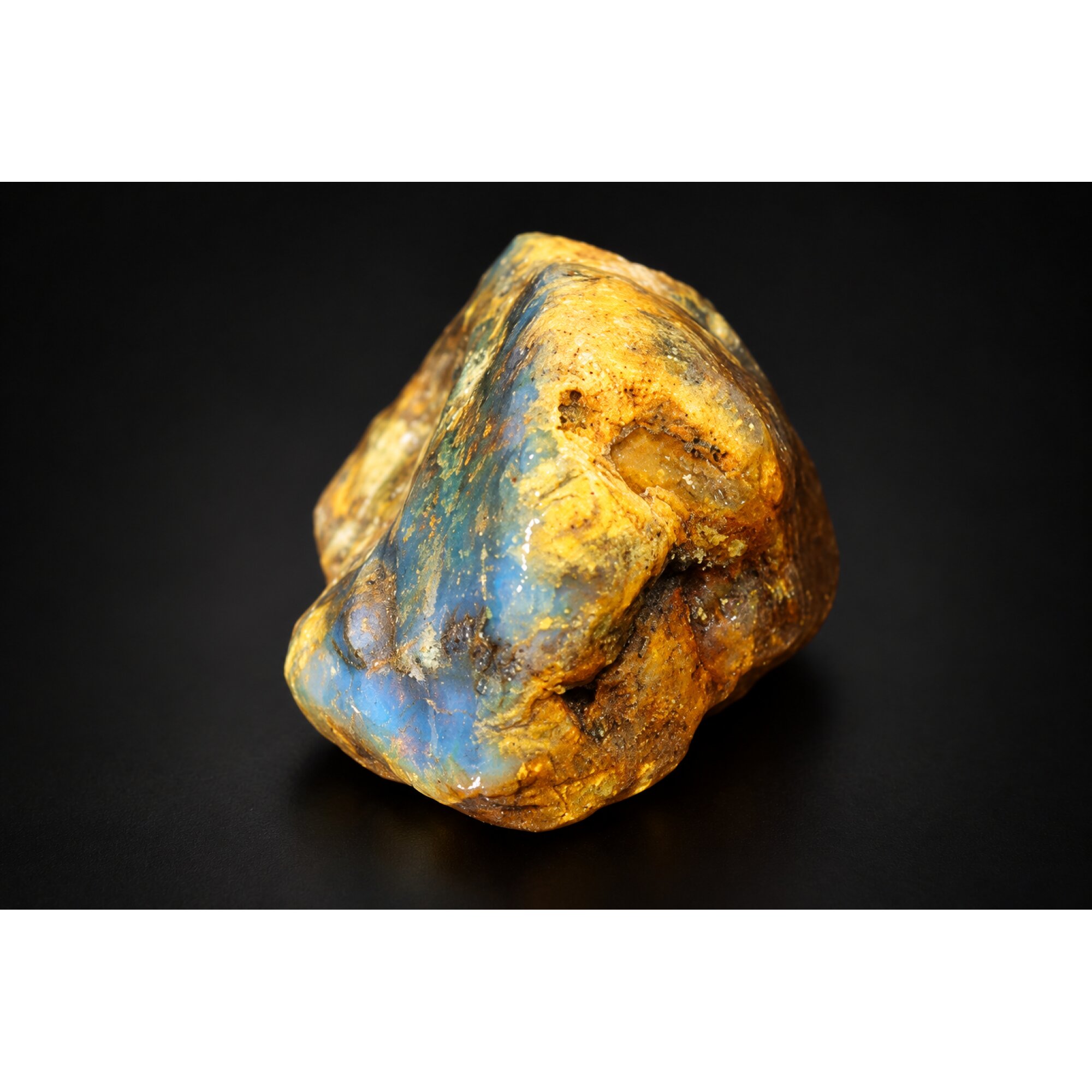Earth mined green blue rough specimen Dominican amber 9.5g – photo 9