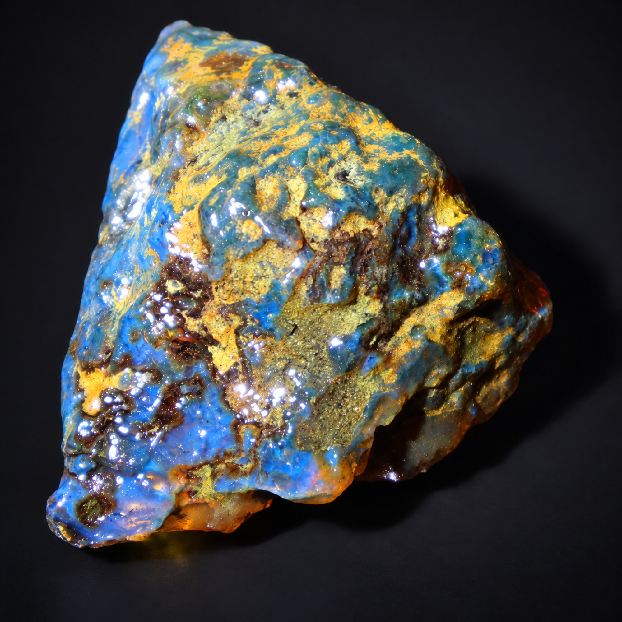 Genuine green blue rough specimen Dominican amber 18g – photo 10