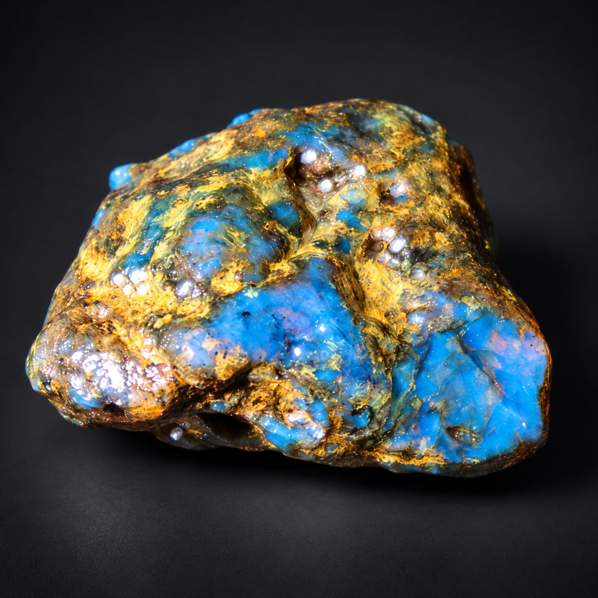 Earth mined sky blue rough specimen Dominican amber 7.2g – photo 2