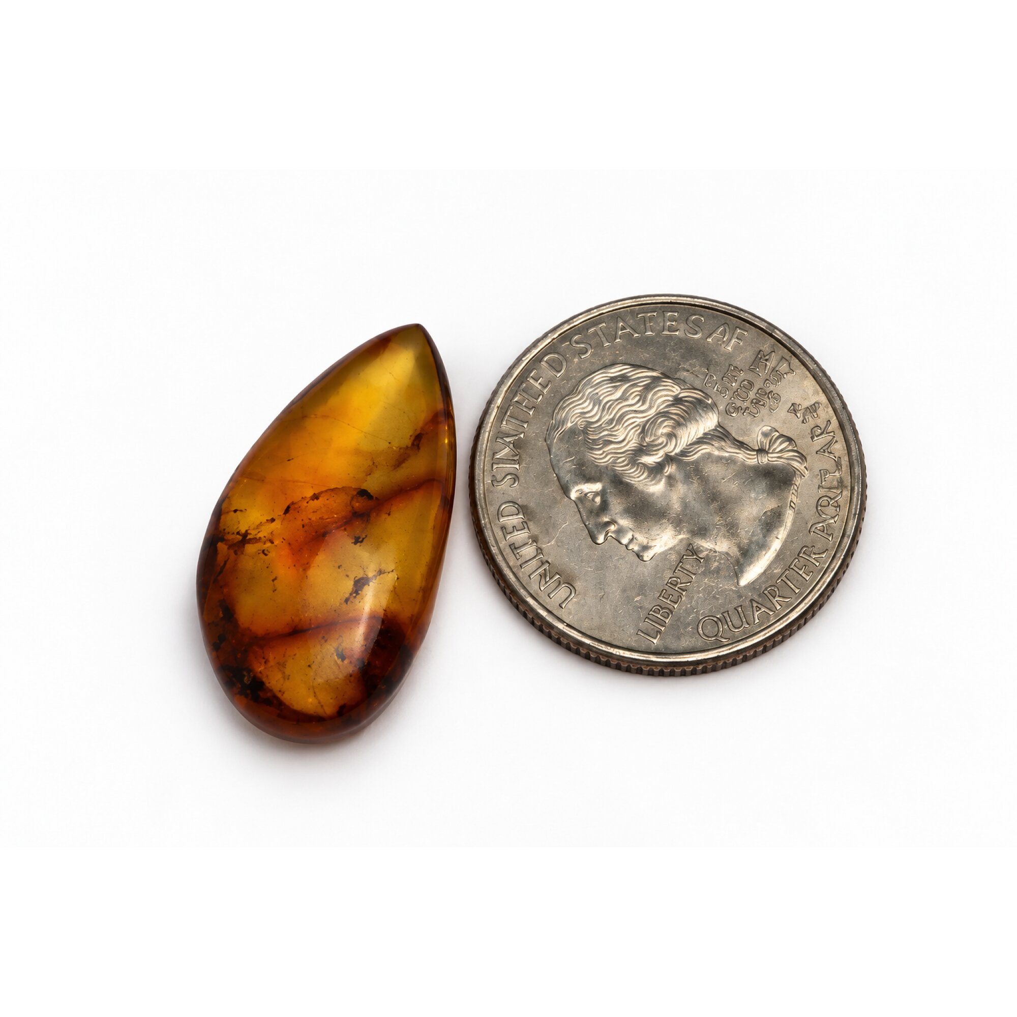 Authentic green blue polished Dominican amber 1.1g – photo 7