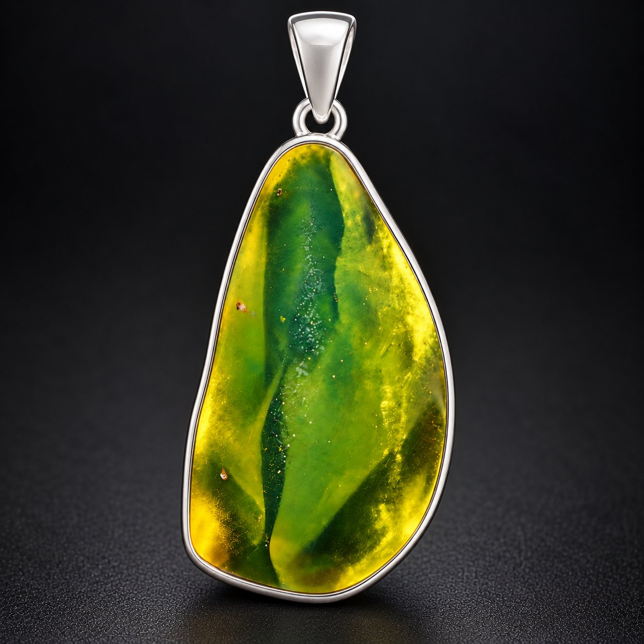 True caribbean green yellow polished Dominican amber – photo 6
