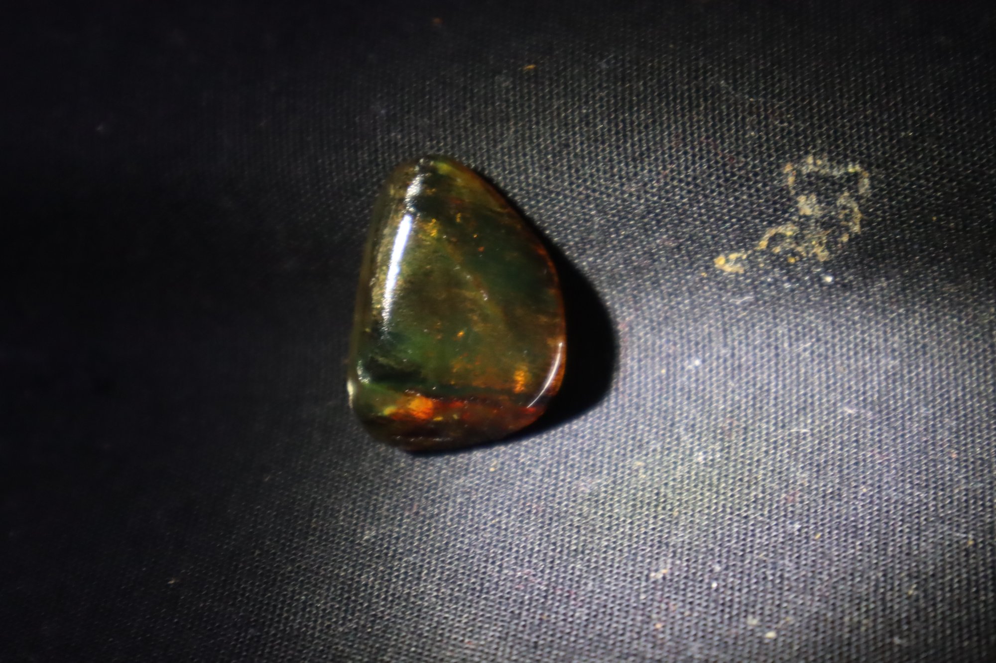Genuine orange green polished Dominican amber 26mm – photo 10